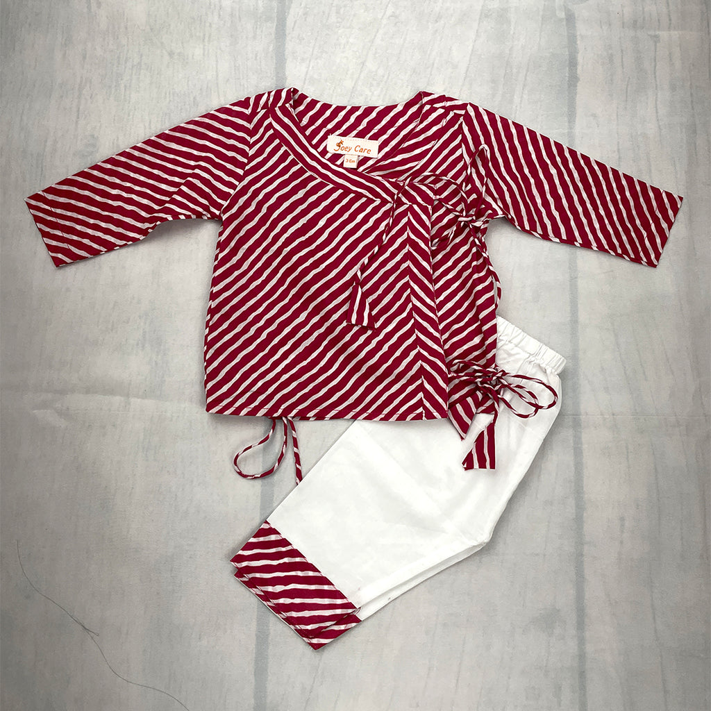 Angrakha sets - Pink Lehriya Joeycare