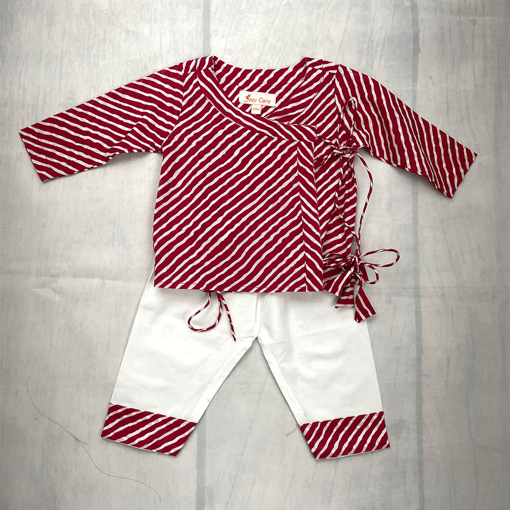 Angrakha sets - Pink Lehriya Joeycare