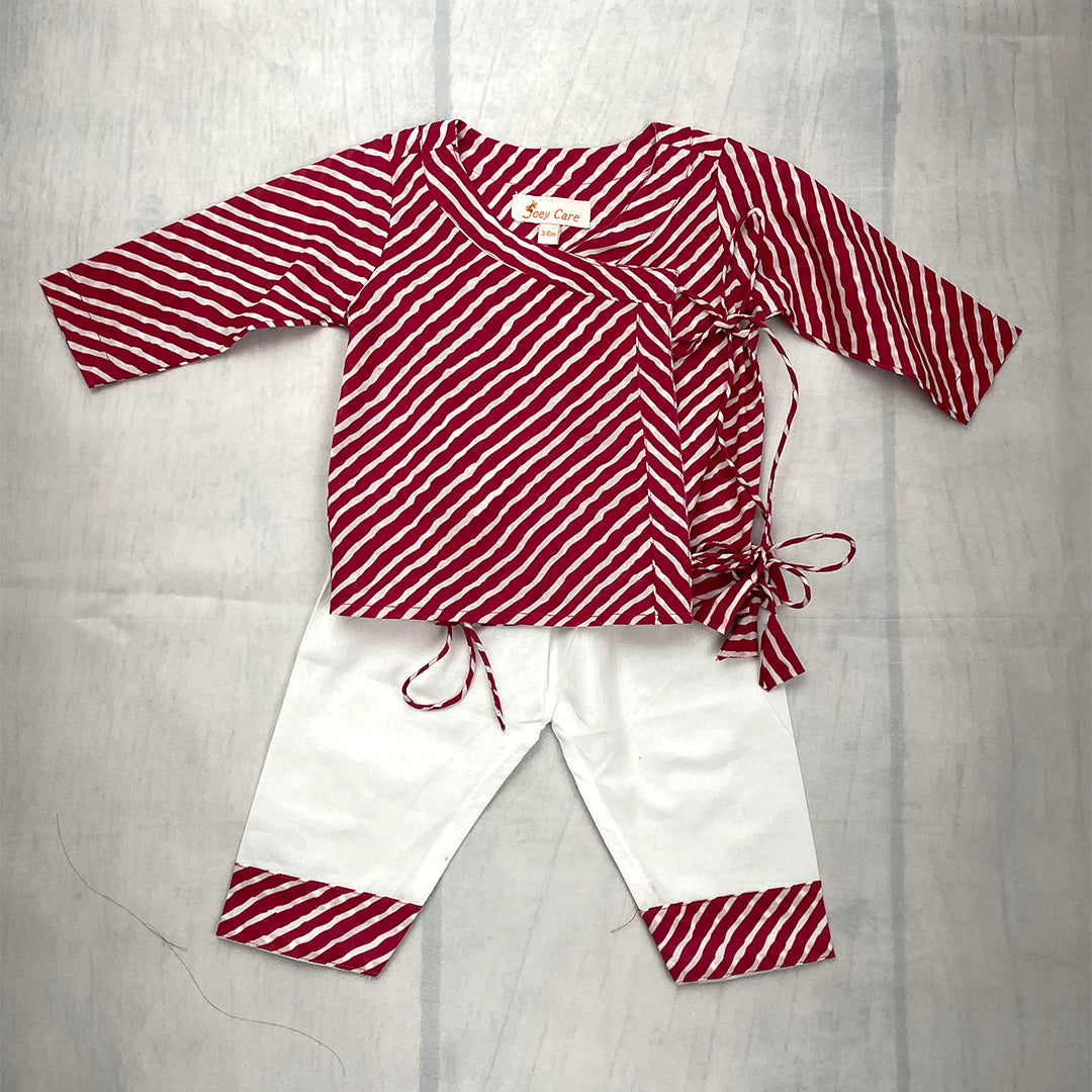 Angrakha sets - Pink Lehriya Joeycare