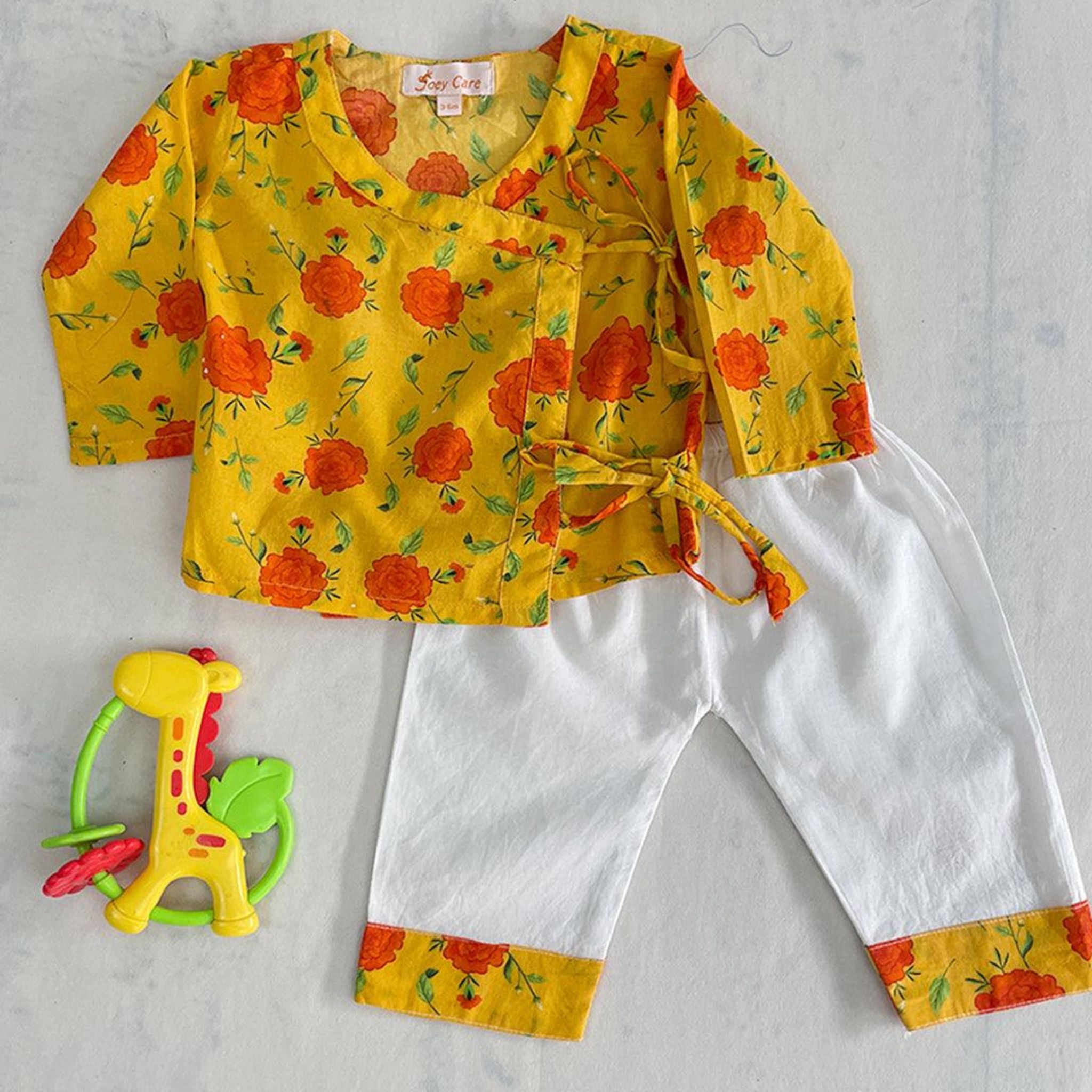 Angrakha Sets - yellow-red Flowers Joeycare