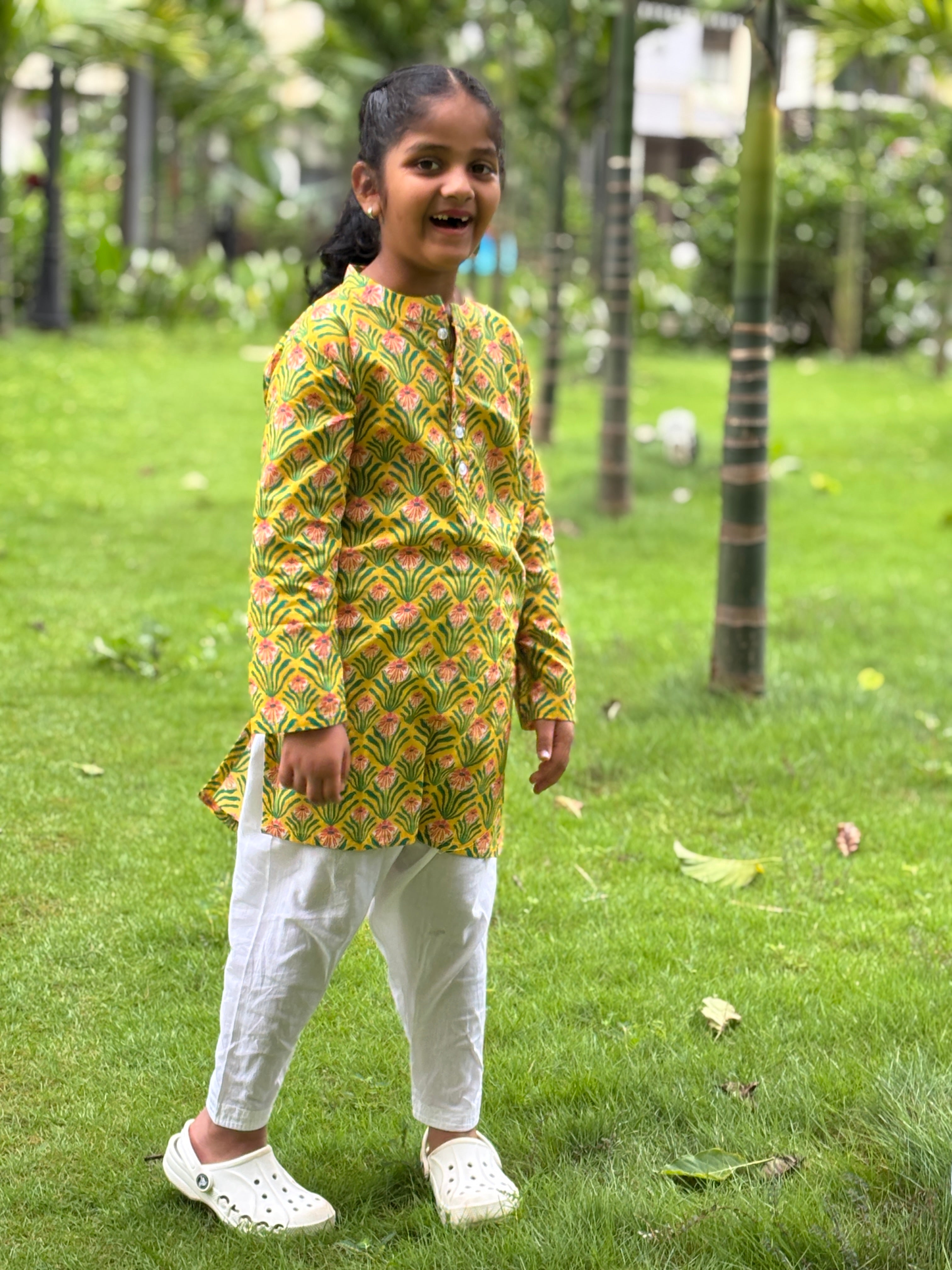 Salwar Kurta Set for Girls - Bright Sunshine