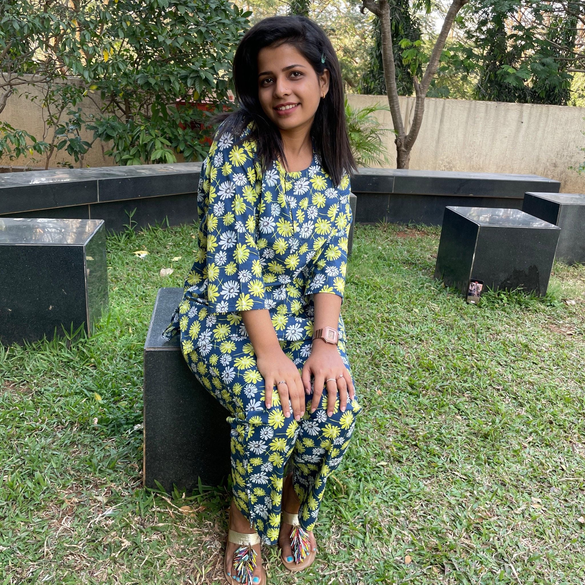 Co-ord Set - Elegant Flowers Joeycare