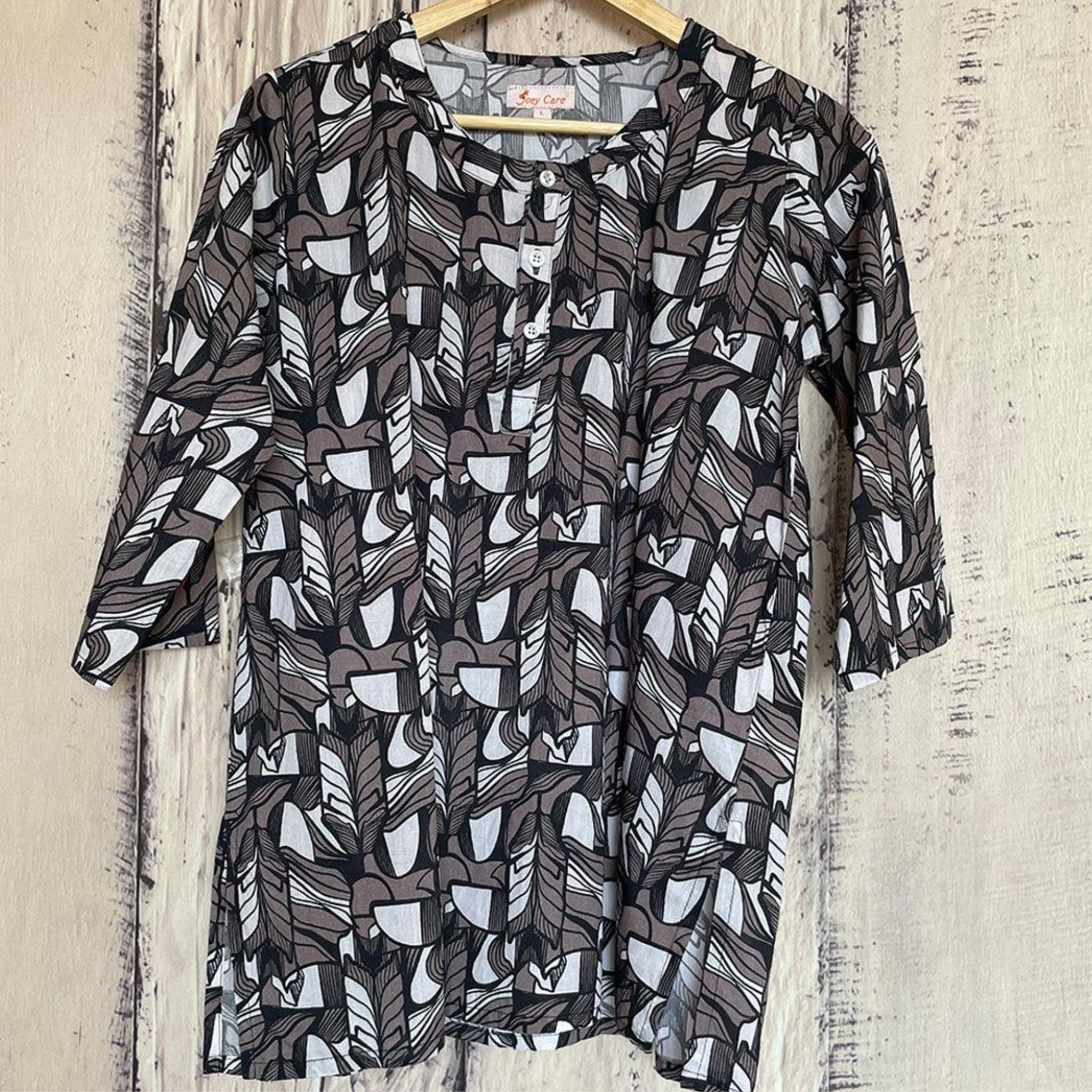 Co-ord Set - Geometric Monocrome Joeycare