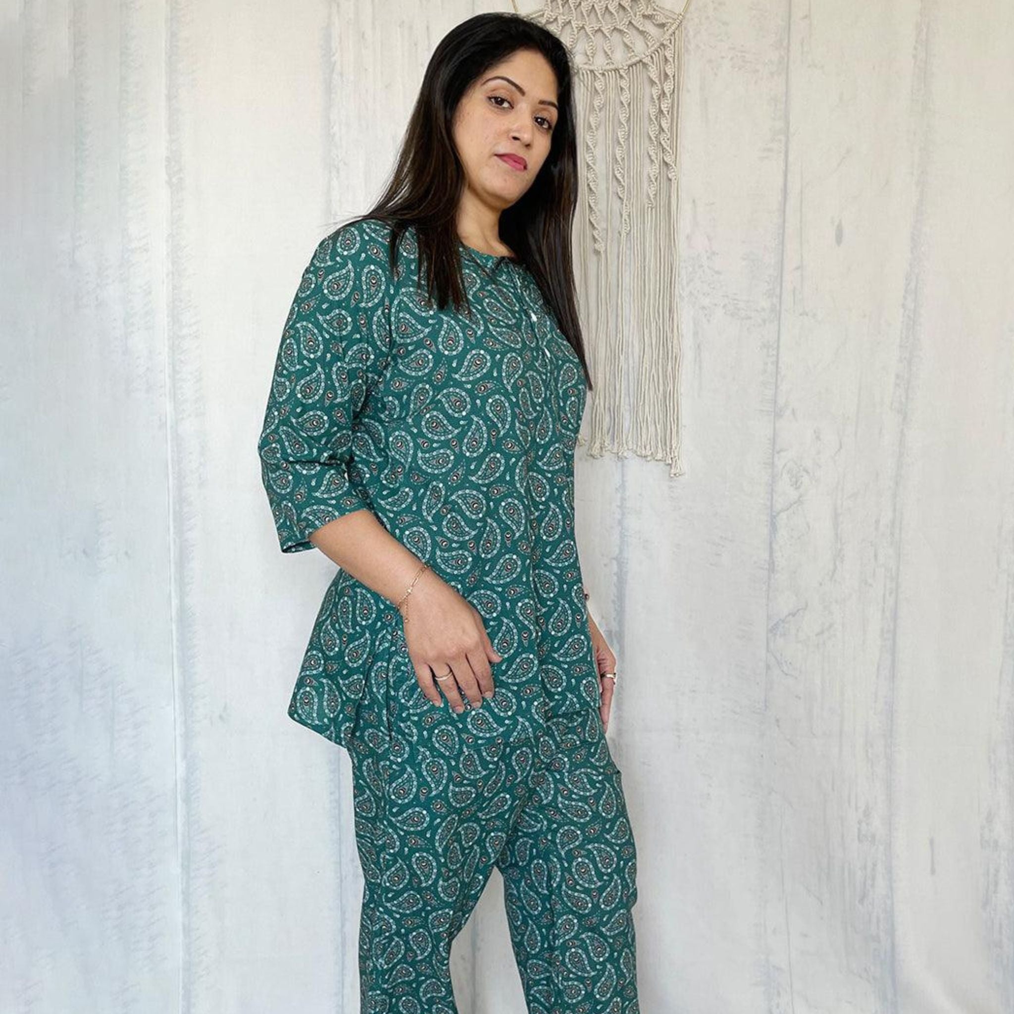 Co-ord Set - Green Booti Joeycare