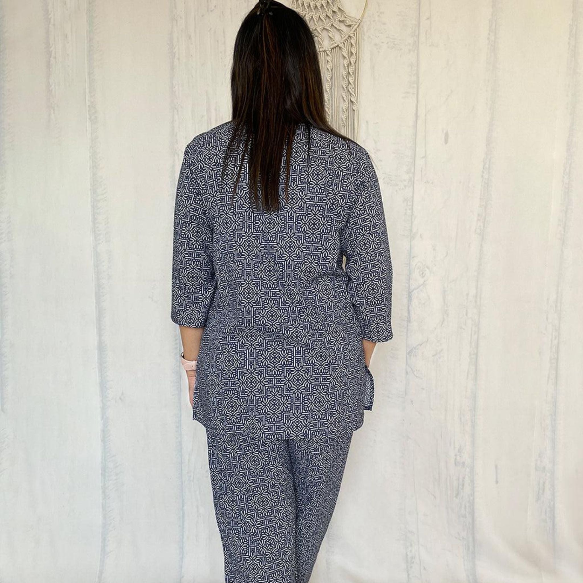 Co-ord Set - Indigo Block Joeycare