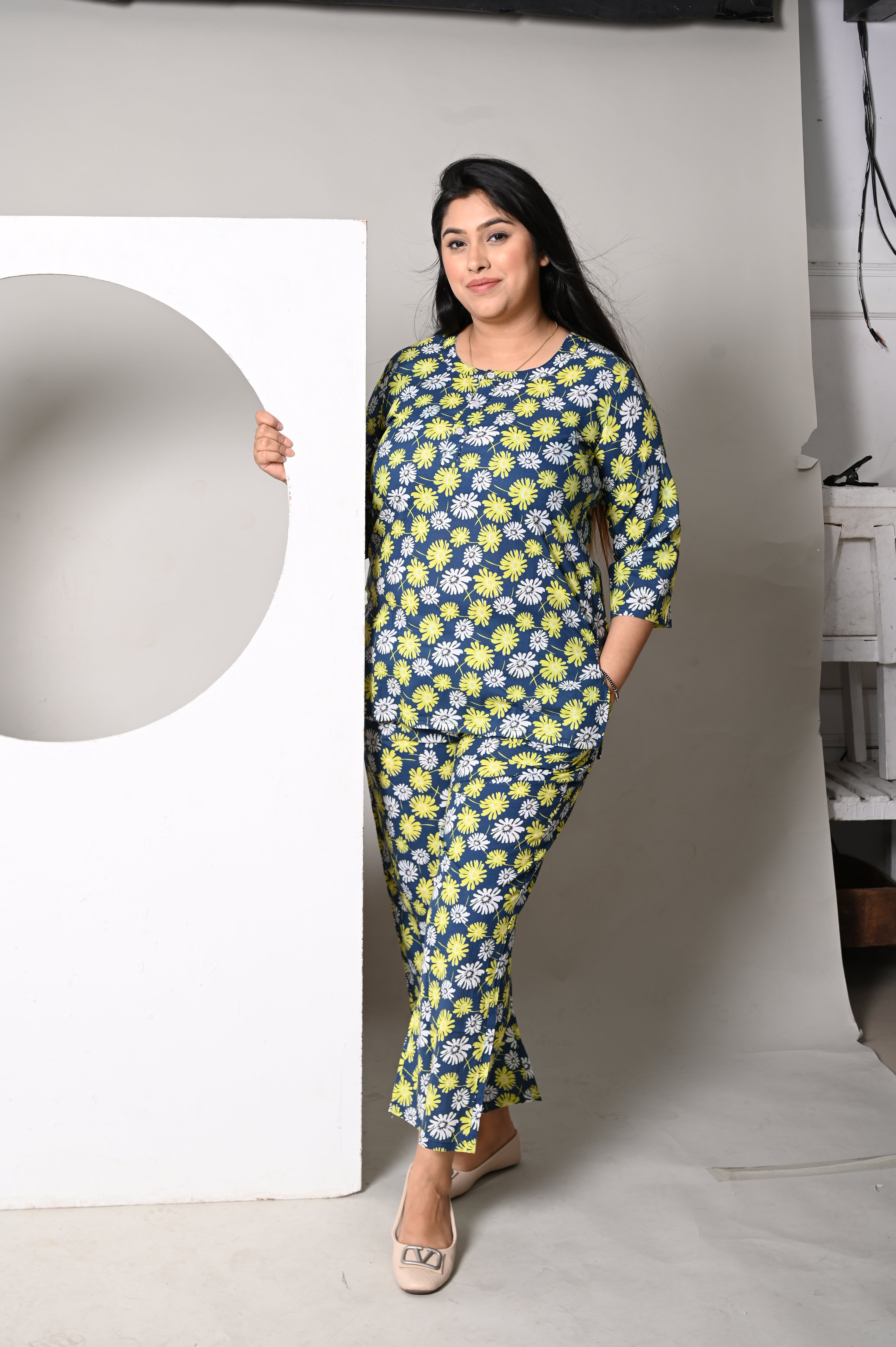 Co-ord Set - Elegant Flowers