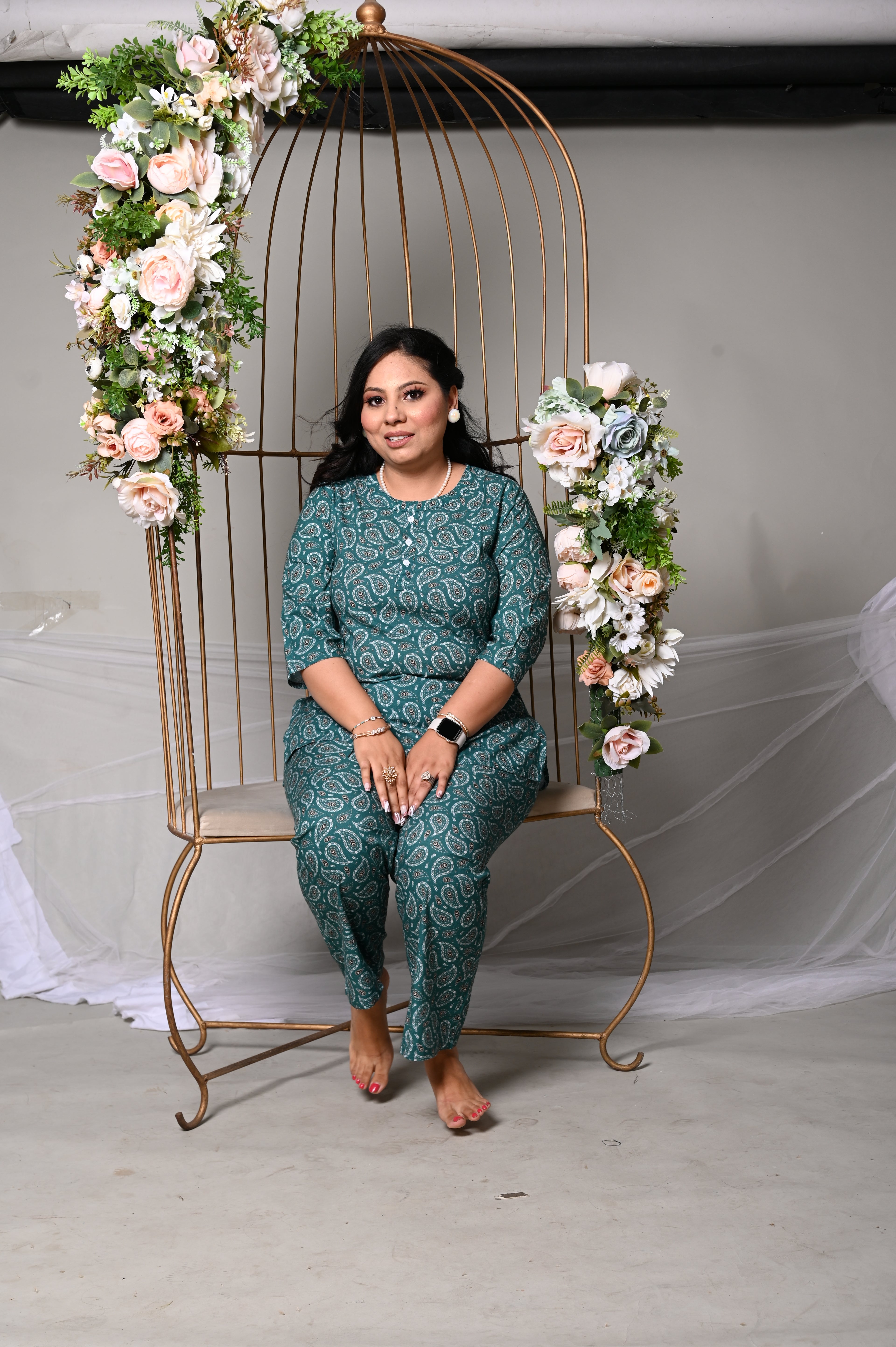 Co-ord Set - Green Booti