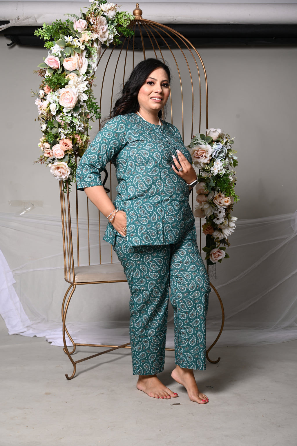 Co-ord Set - Green Booti