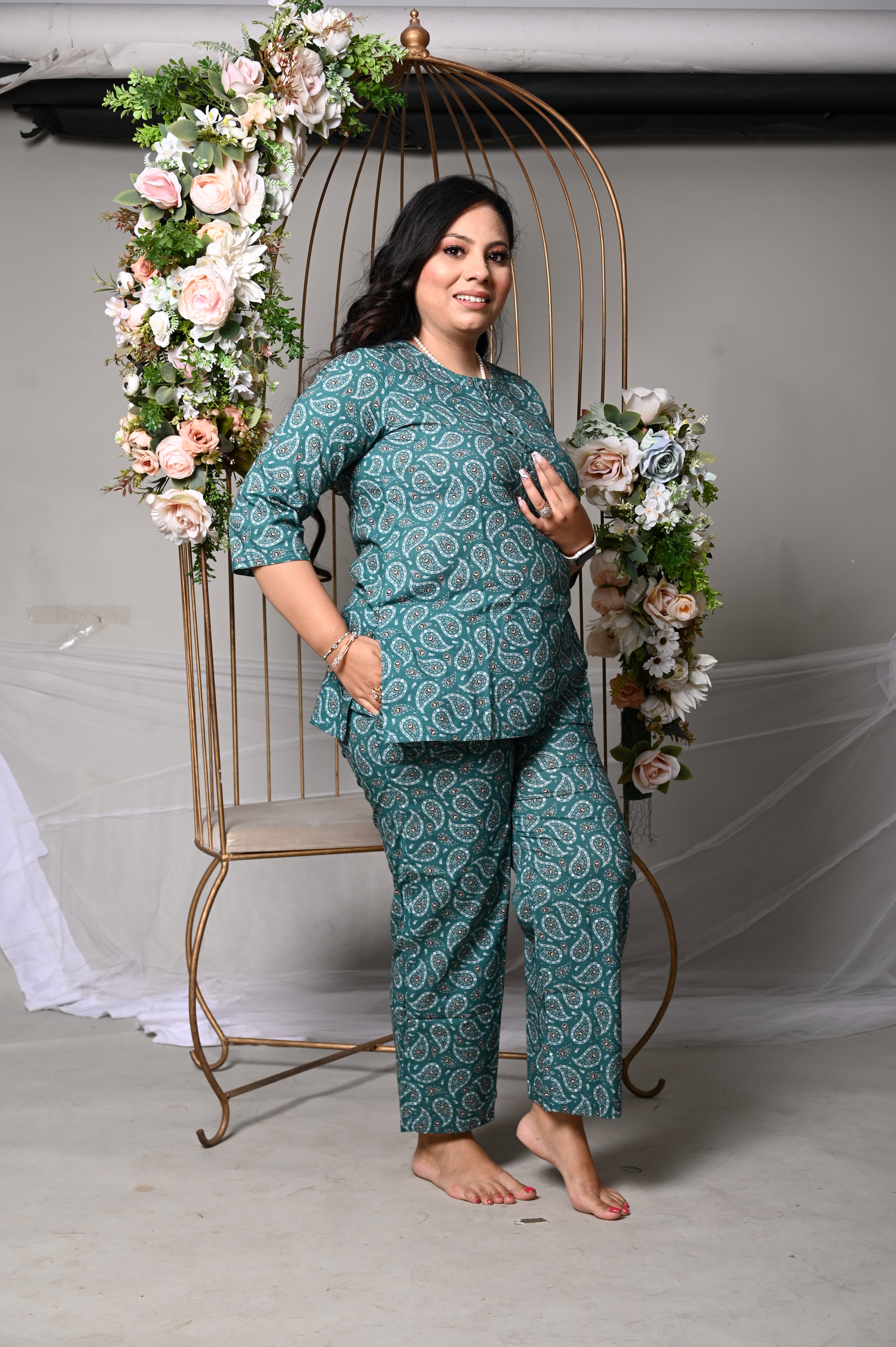 Co-ord Set - Green Booti