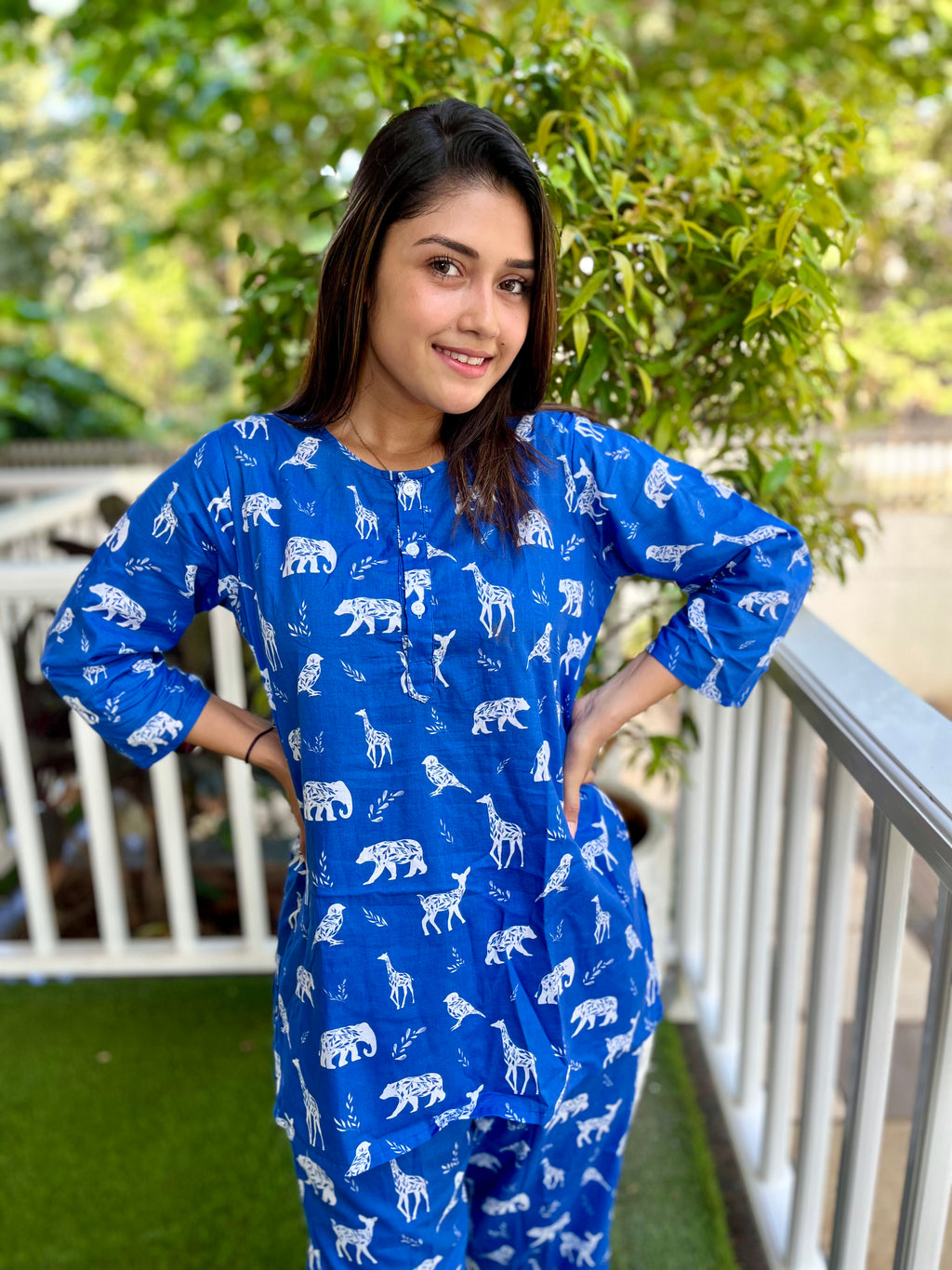 Co-ord set - Blue Safari