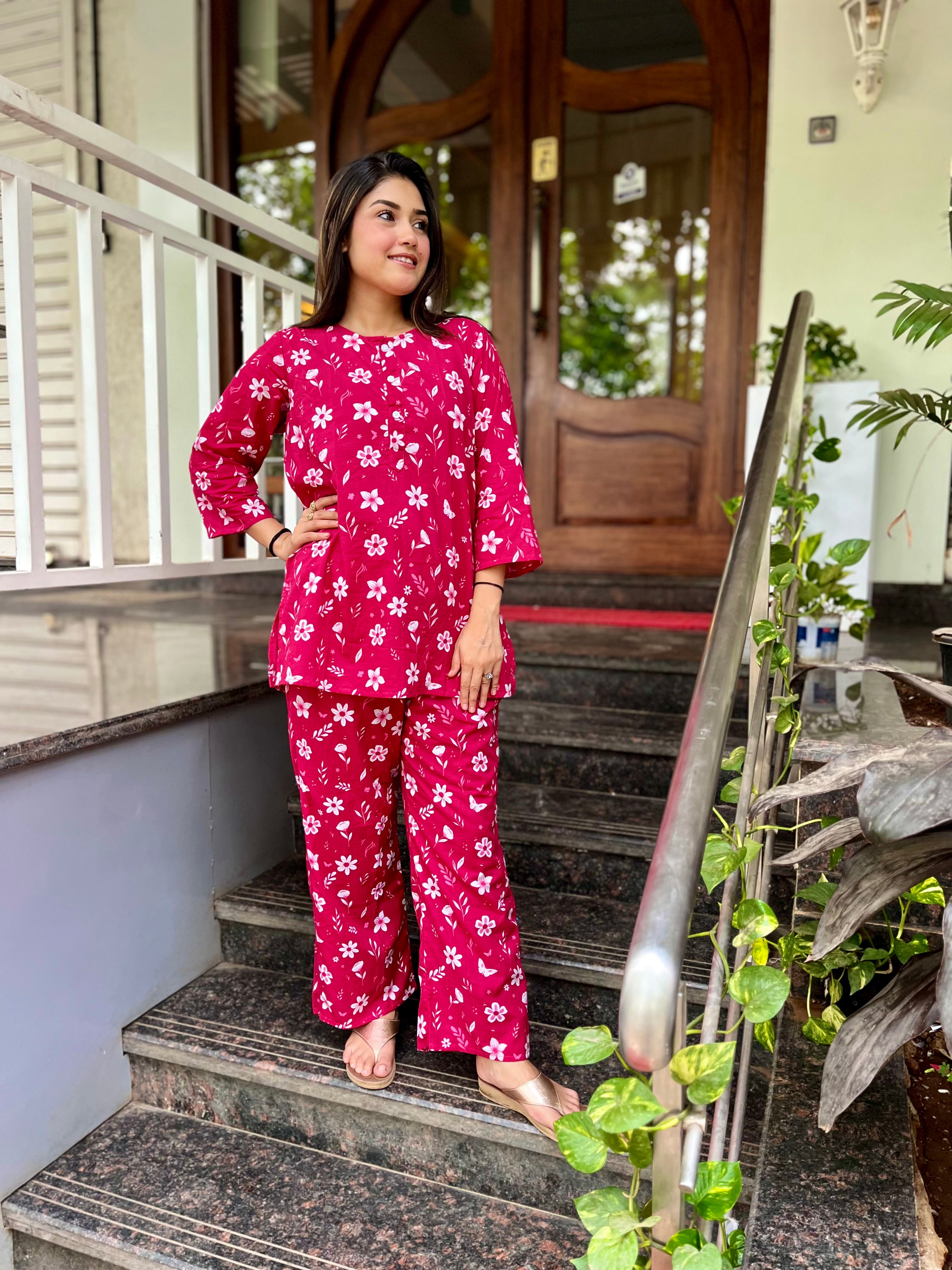 Co-ord set - Pink Bloom