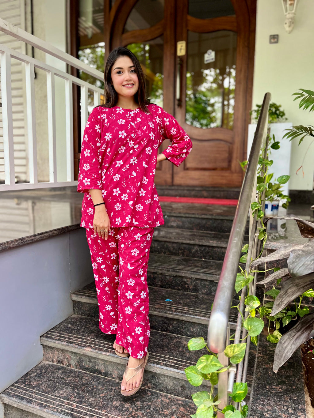 Co-ord set - Pink Bloom