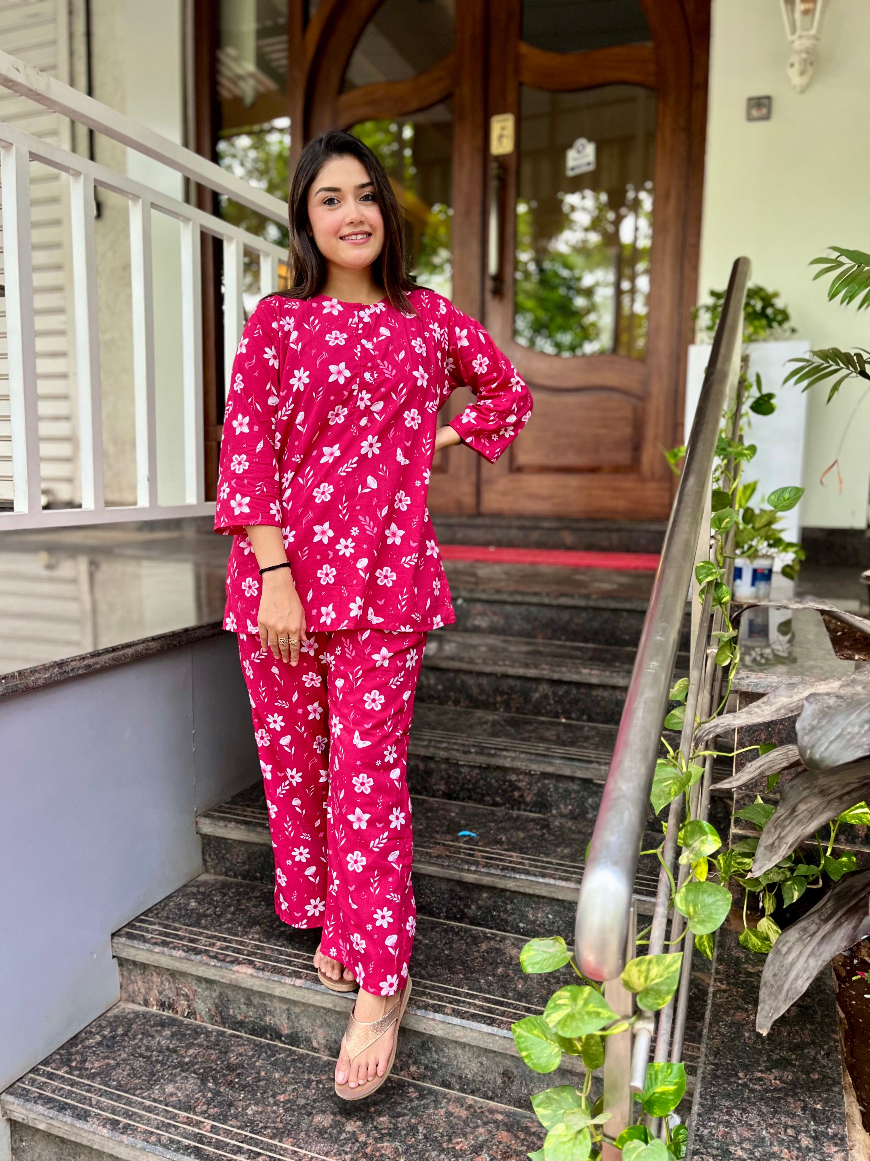 Co-ord set - Pink Bloom