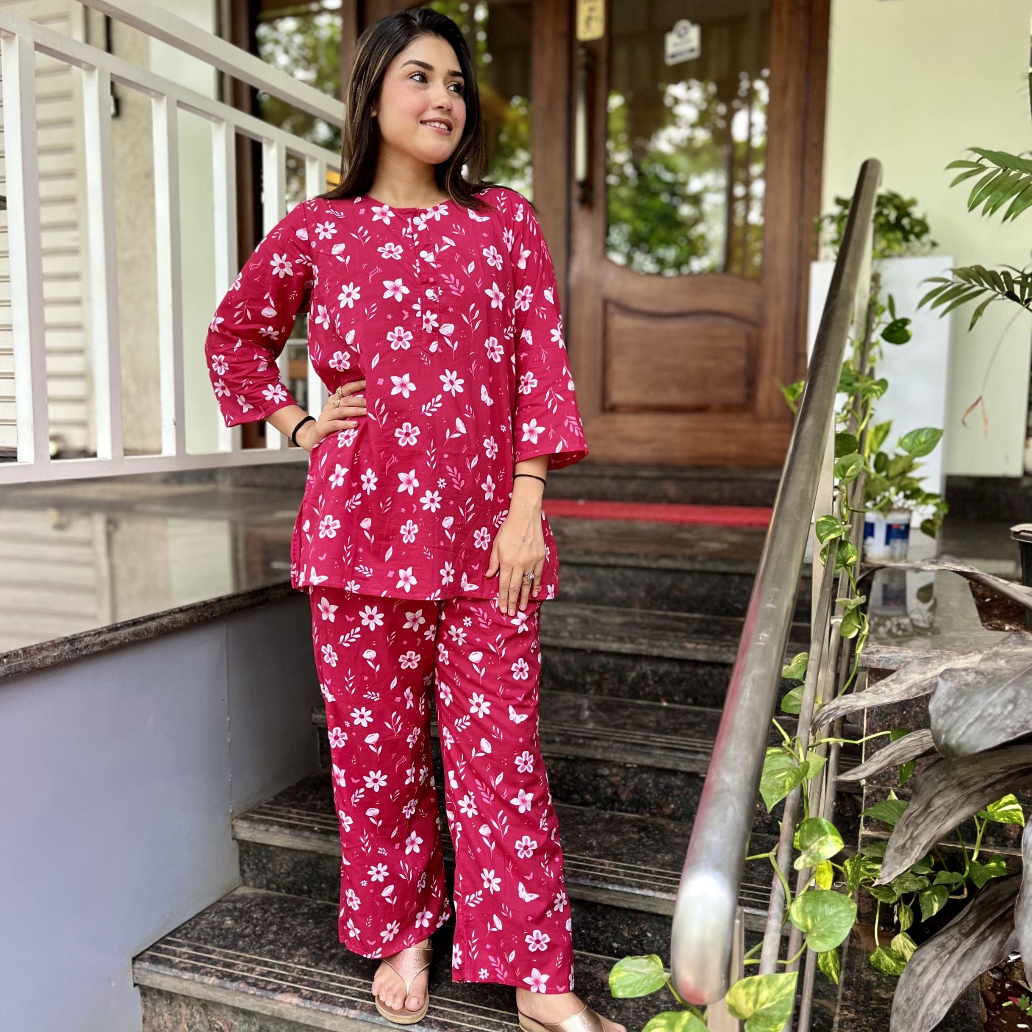 Co-ord set - Pink Bloom Joeycare