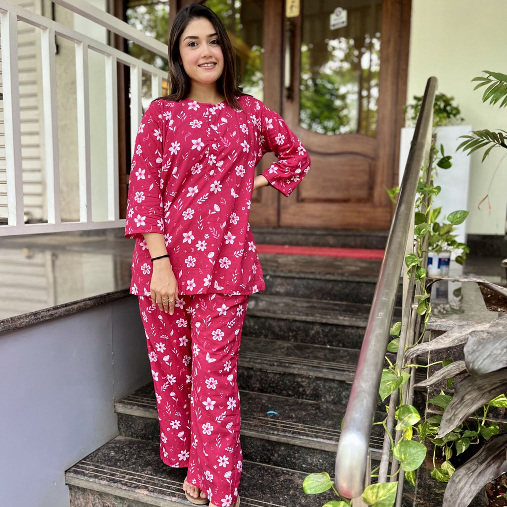 Co-ord set - Pink Bloom Joeycare