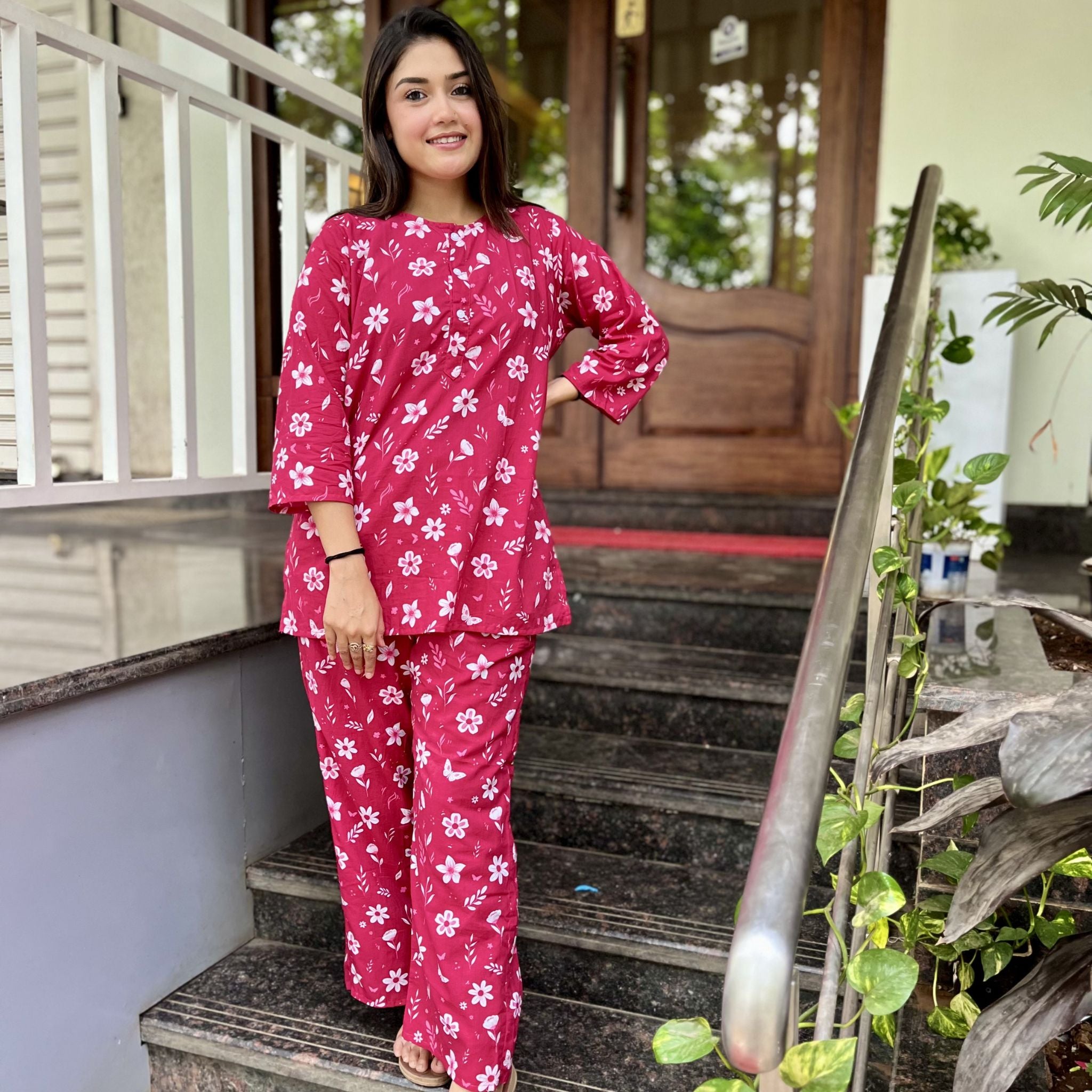 Co-ord set - Pink Bloom Joeycare