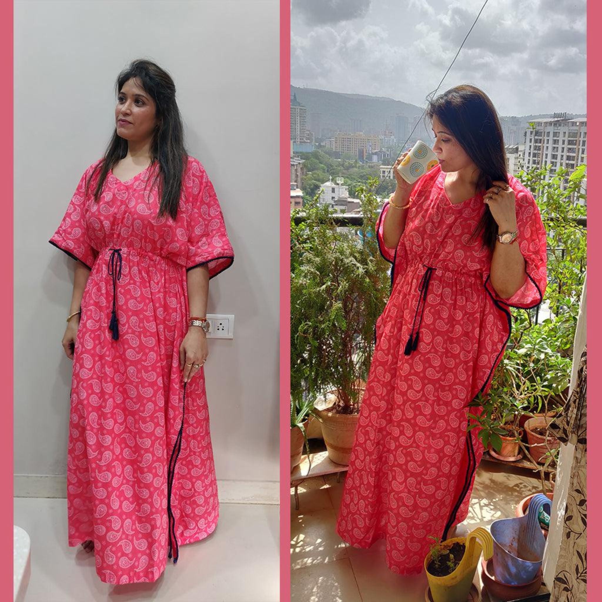 Free Size Kaftans - Royal Motif Print Joeycare