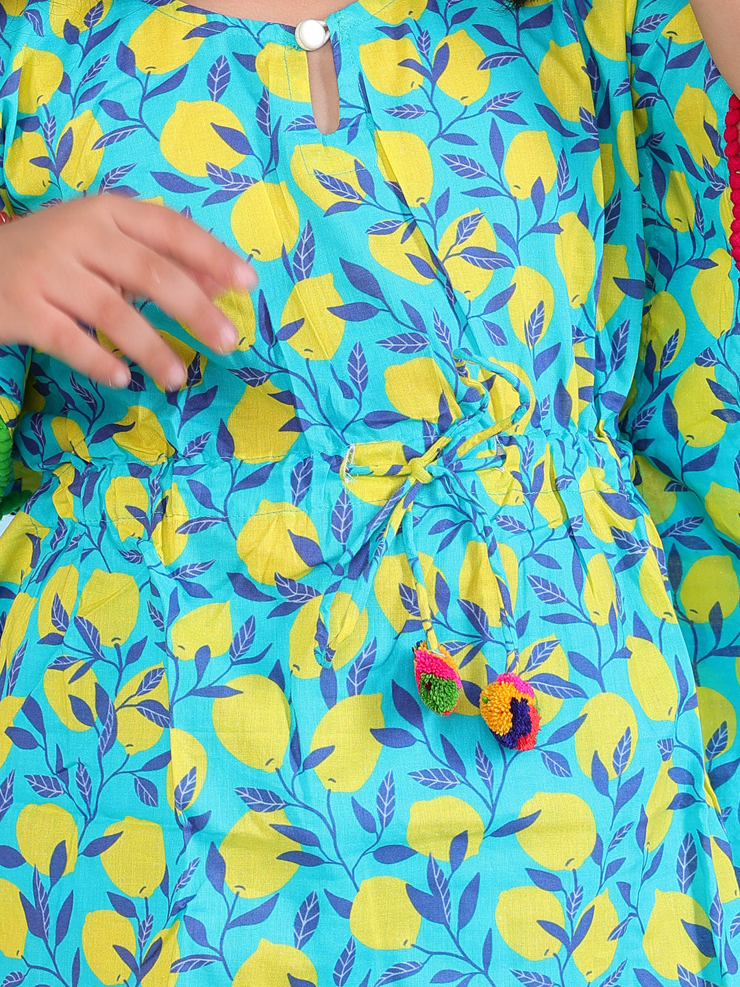 Beach Kaftan for Girls - Lemon