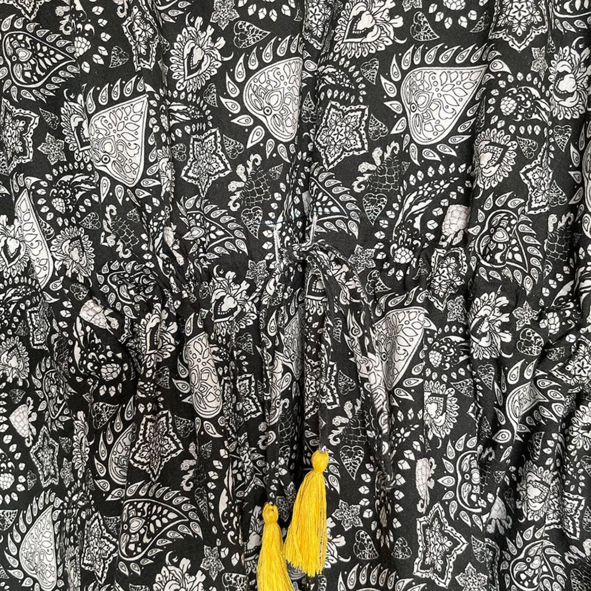 Kaftan Jammies - Black Floral Joeycare