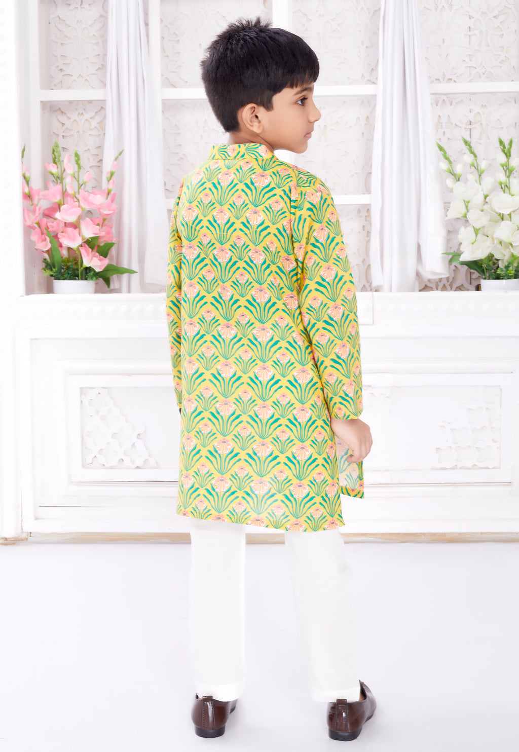 Kurta Pyjama Set for Boys - Bright Sunshine