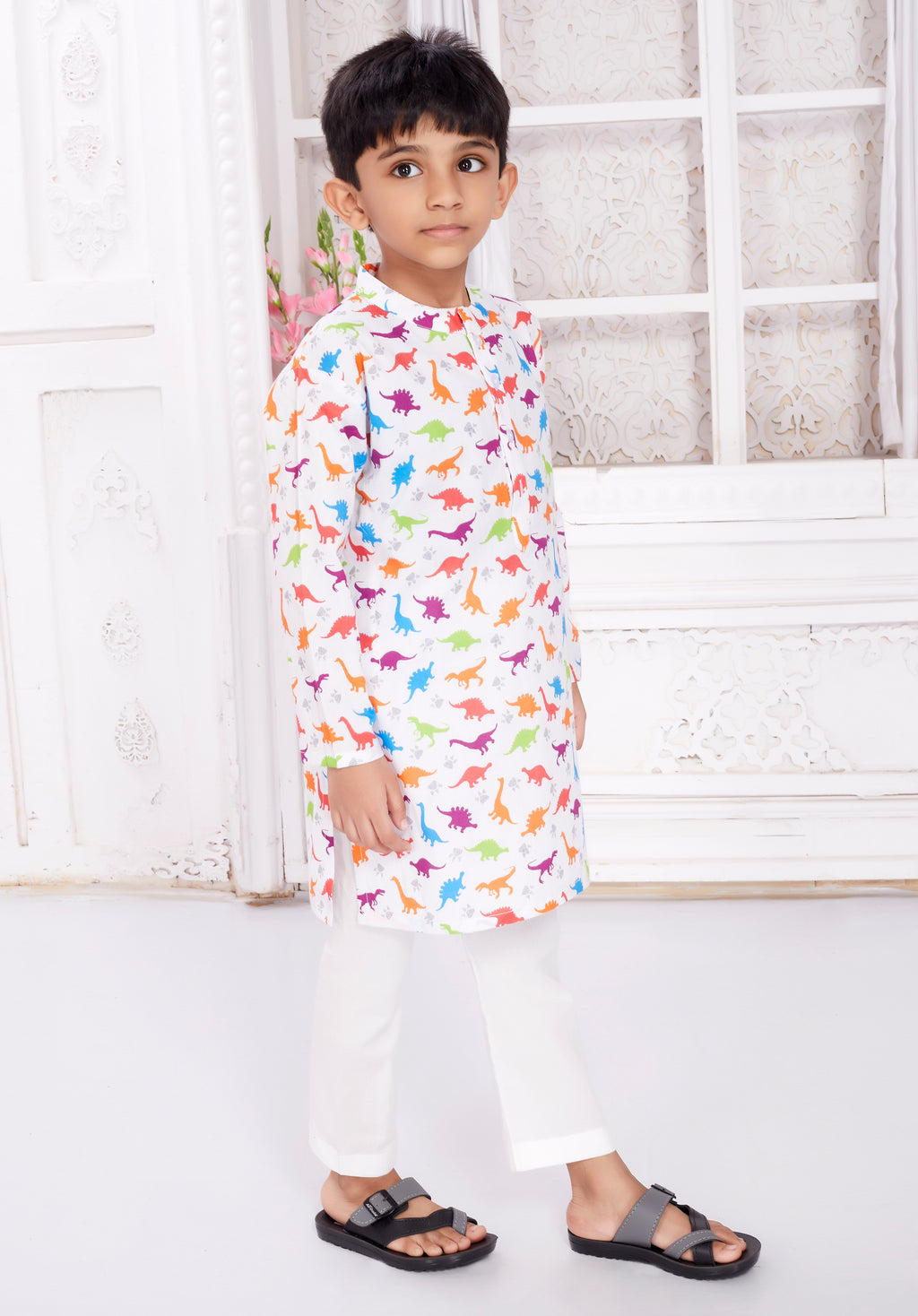 Kurta Pyjama Set for Boys - Dinosaur