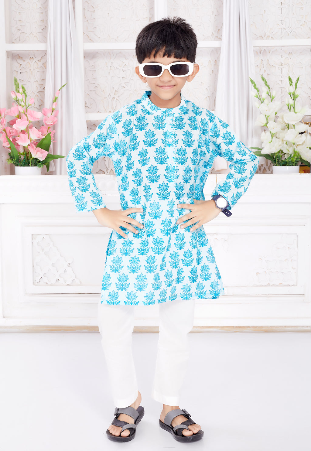 Kurta Pyjama Set for Boys - Neel Buti