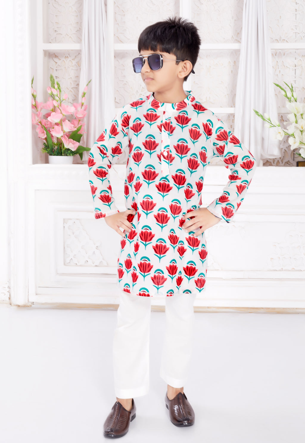 Kurta Pyjama Set for Boys - Whispering Rose