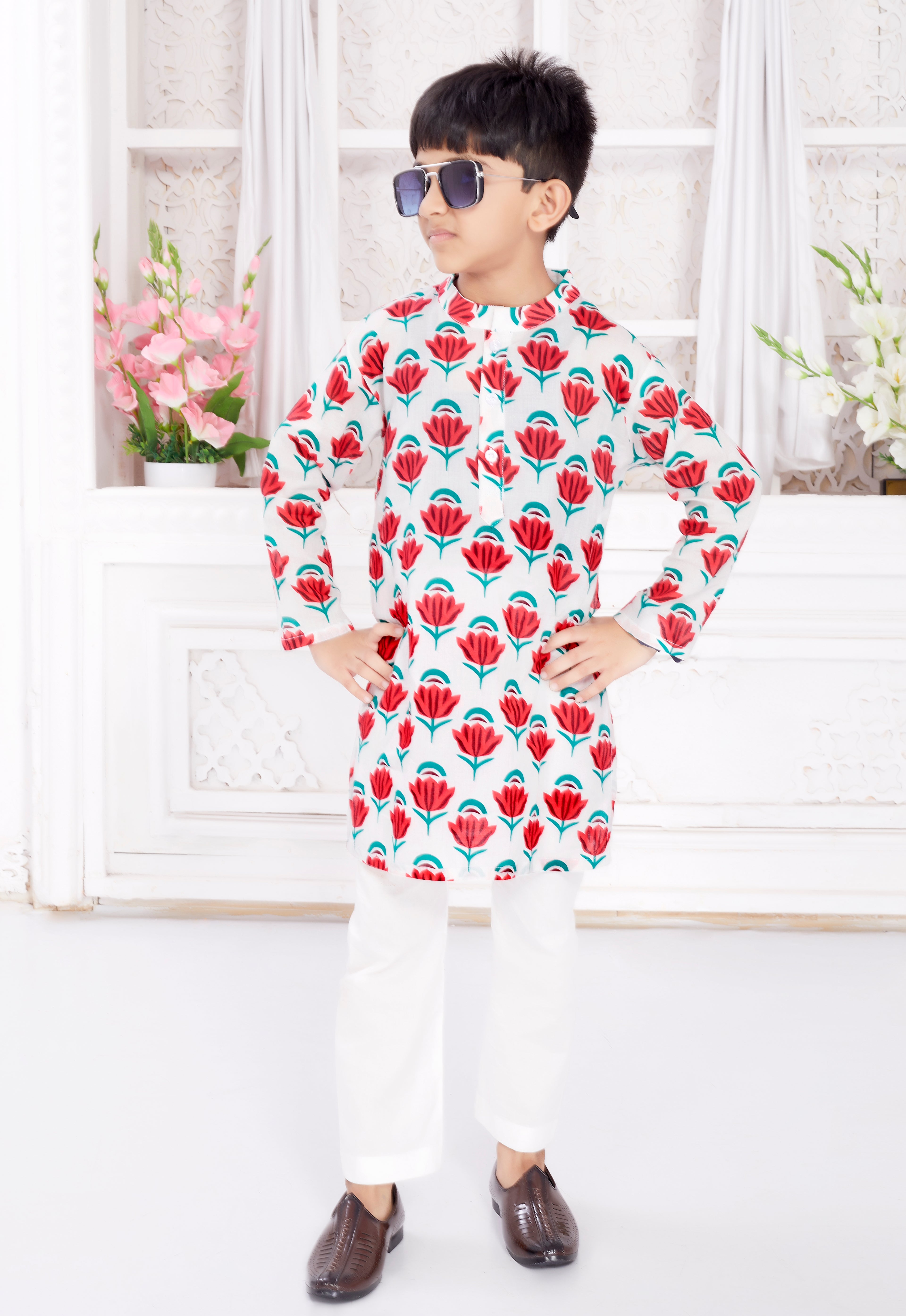 Kurta Pyjama Set for Boys - Whispering Rose