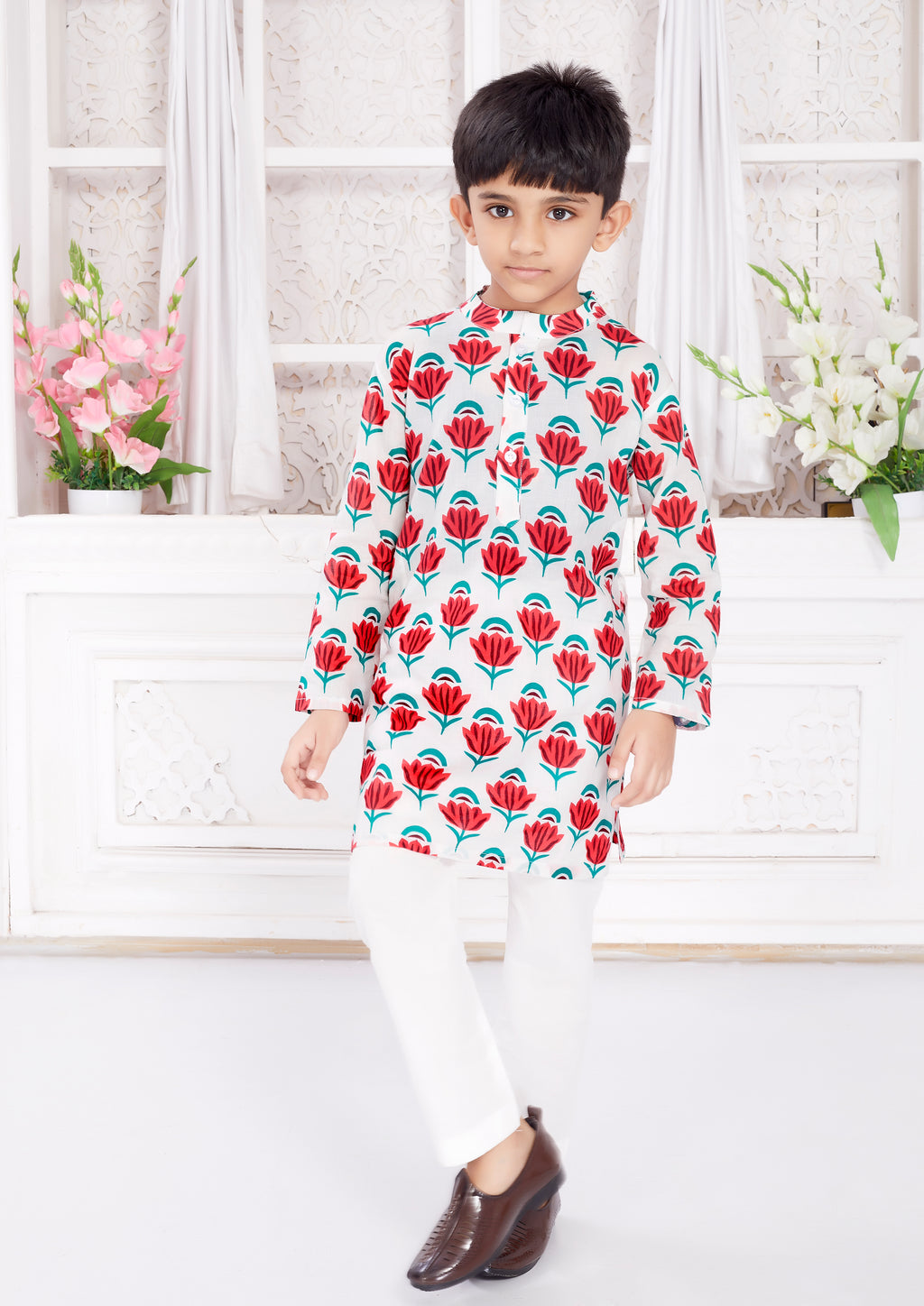 Kurta Pyjama Set for Boys - Whispering Rose