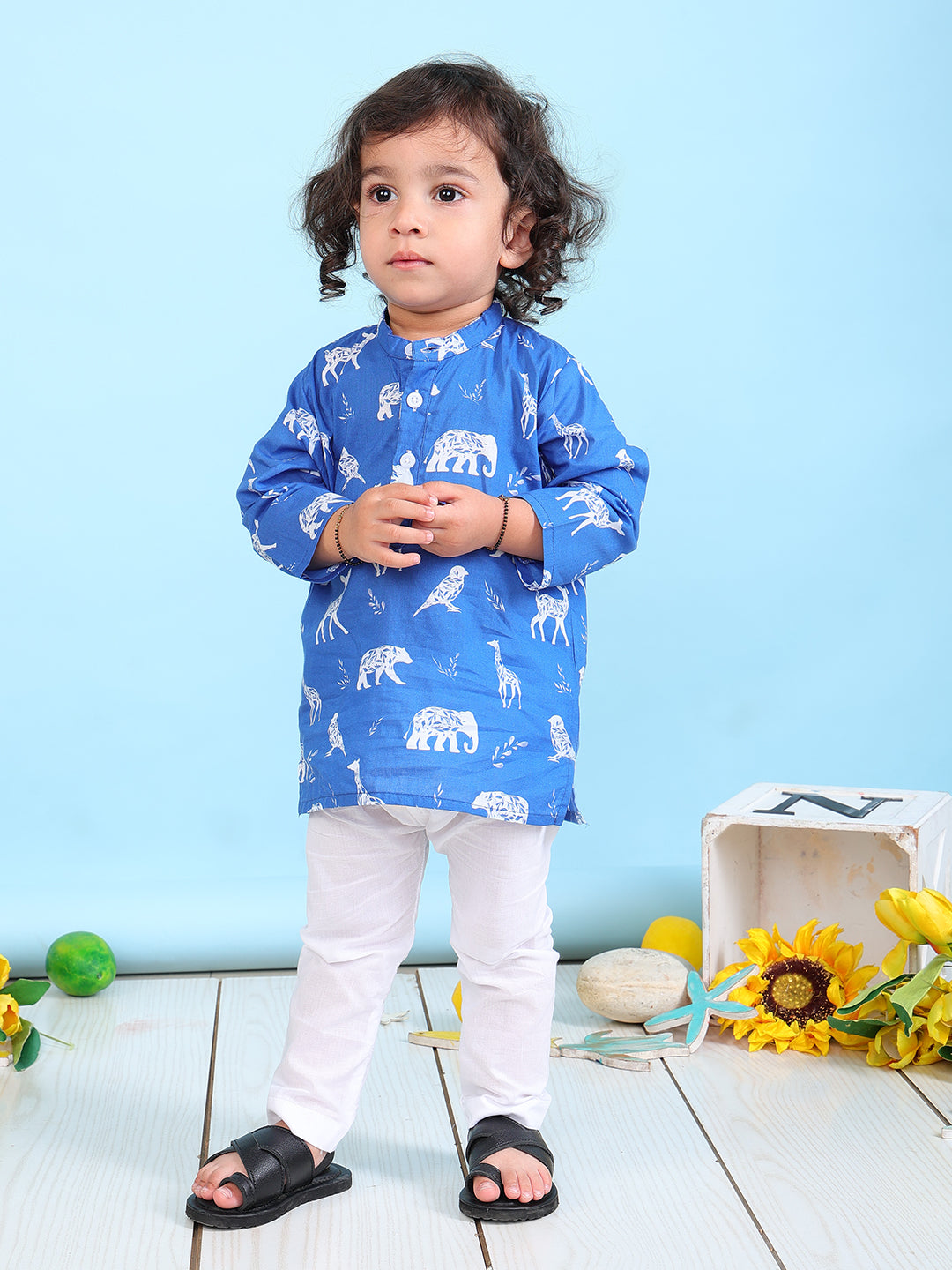 Pajama set for Boys and Girls - Blue Safari Joeycare