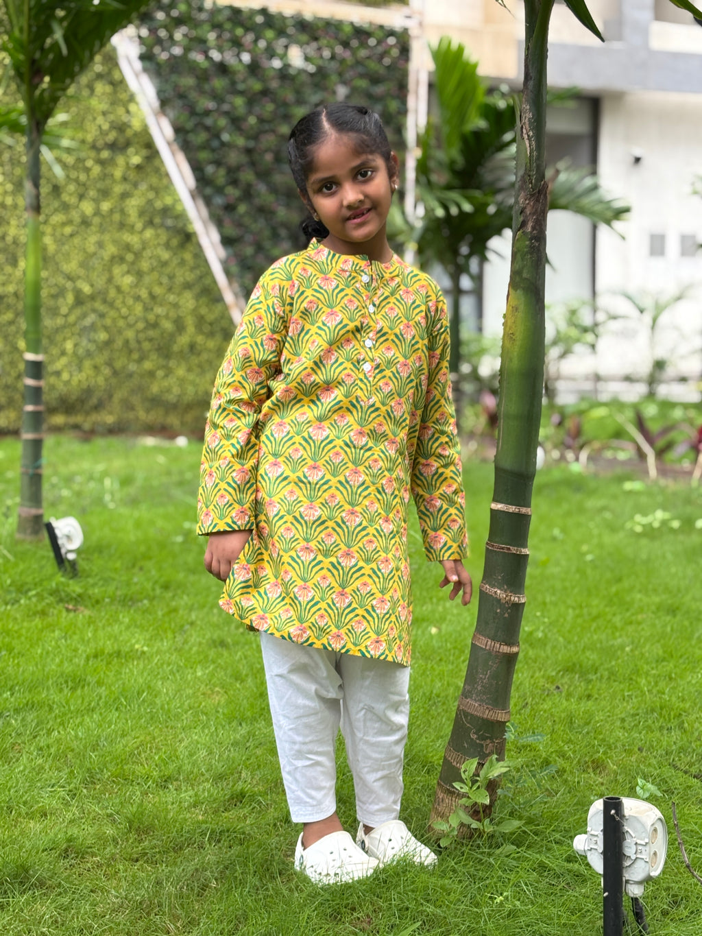 Salwar Kurta Set for Girls - Bright Sunshine