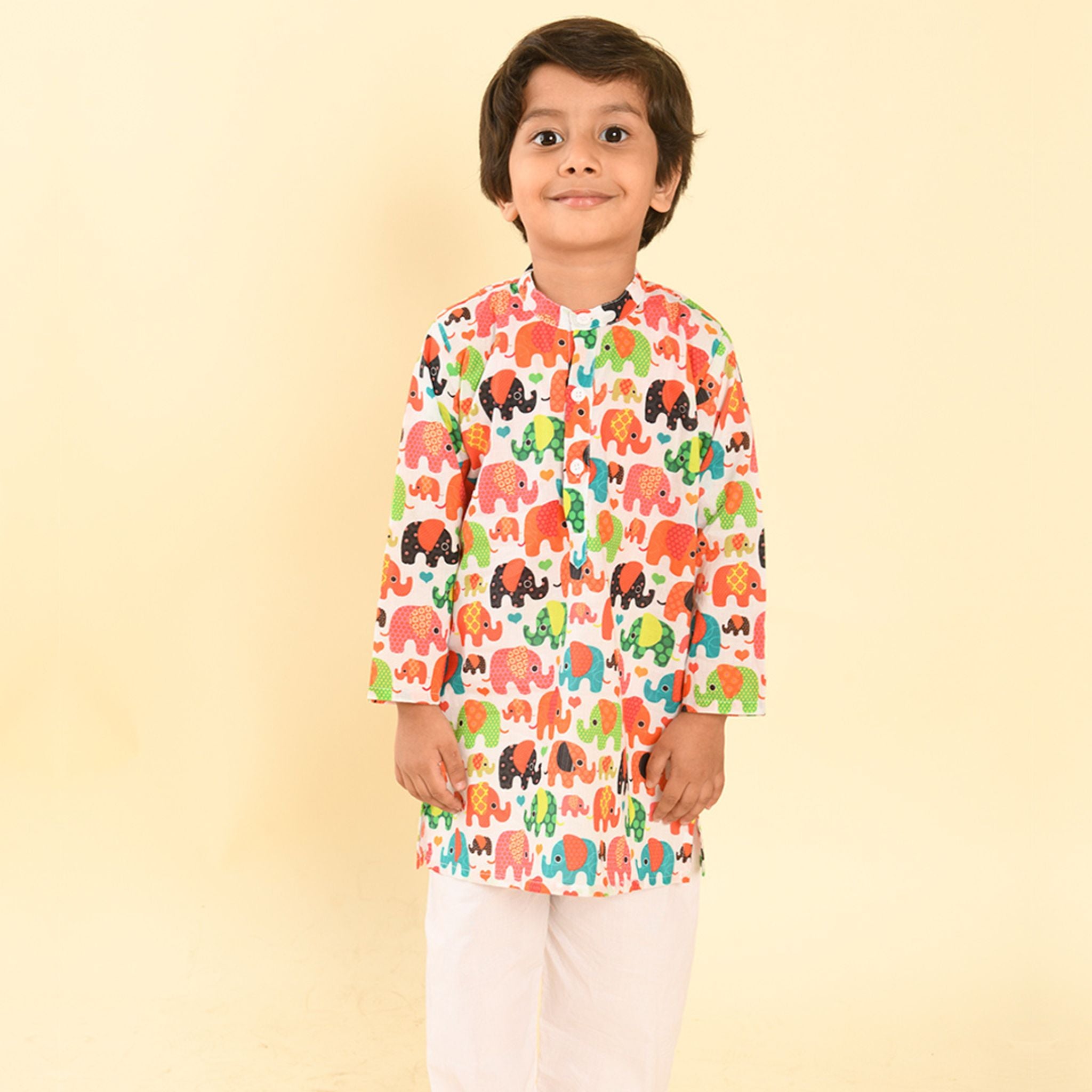 Pajama set for boys and girls - Colorful Elephant Joeycare