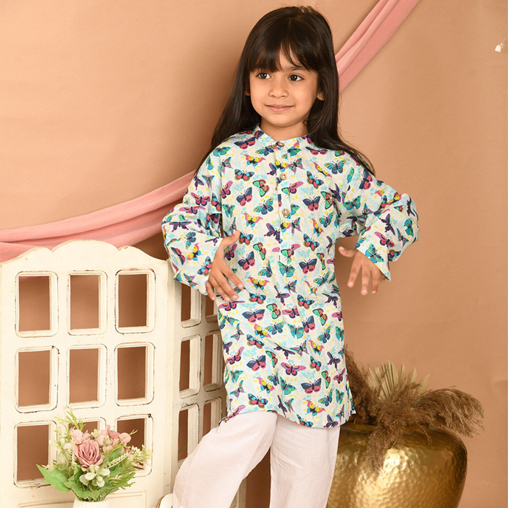 Pajama set for boys and girls - Colorful butterfly Joeycare