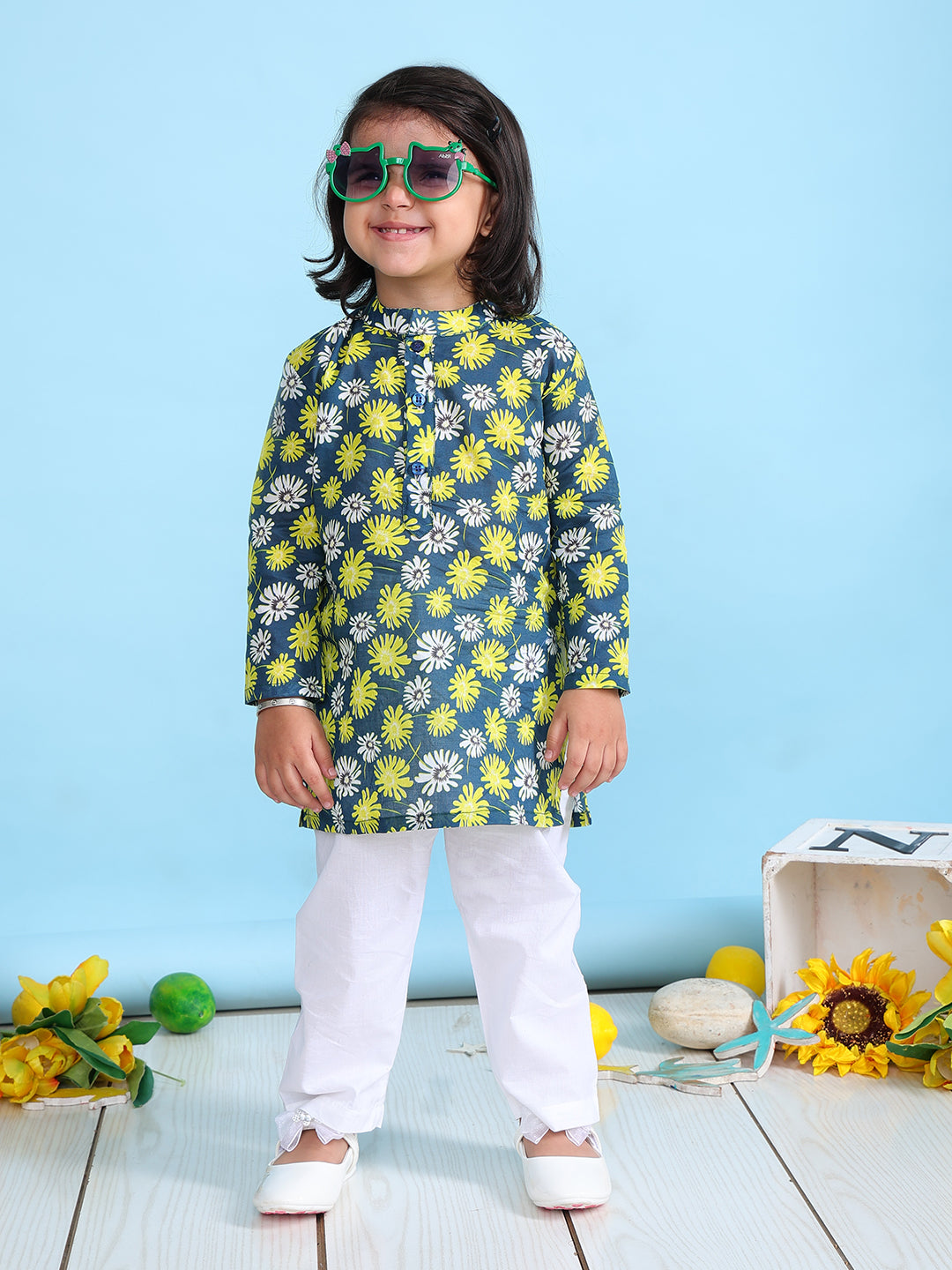 Pajama set for boys and girls - Elegant Flowers - Joeycare