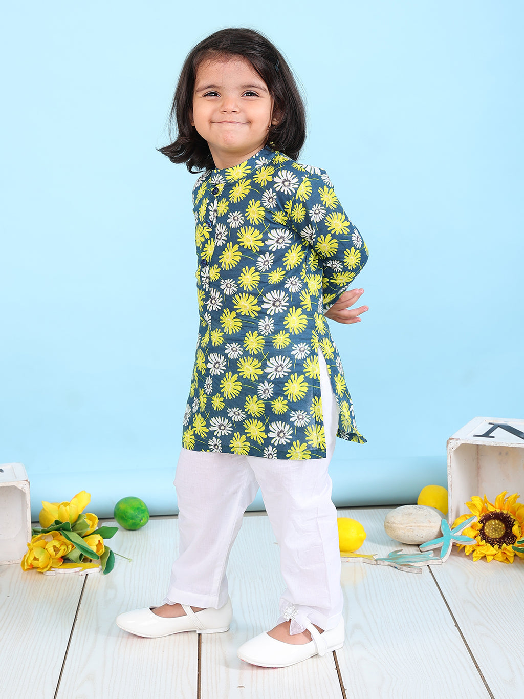 Pajama set for boys and girls - Elegant Flowers - Joeycare