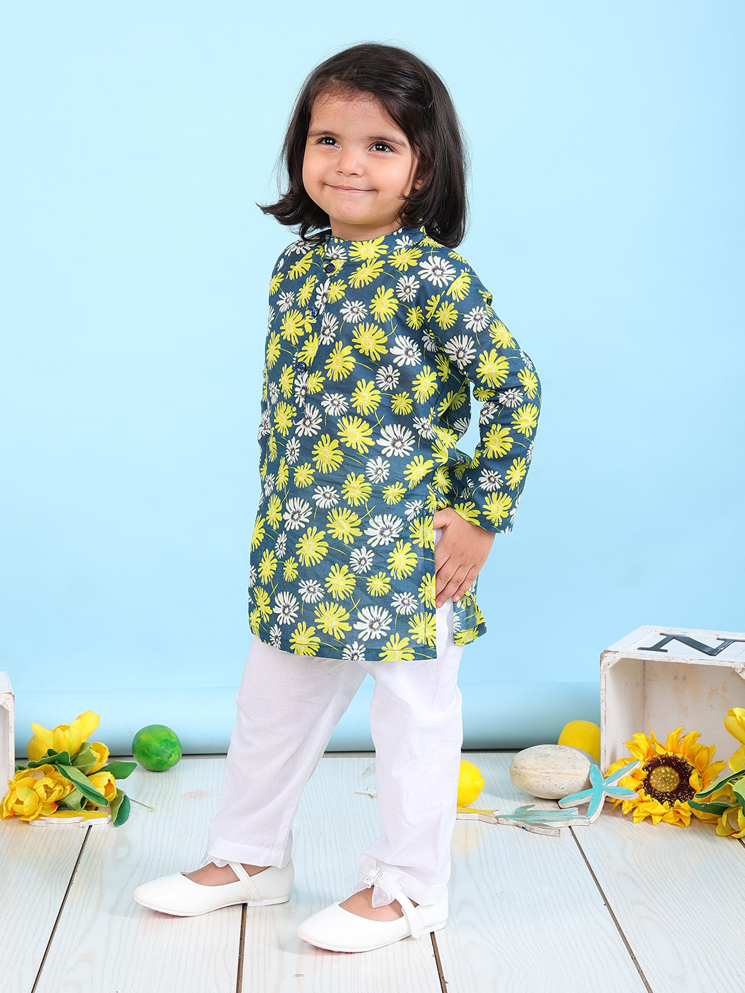 Pajama set for boys and girls - Elegant Flowers - Joeycare