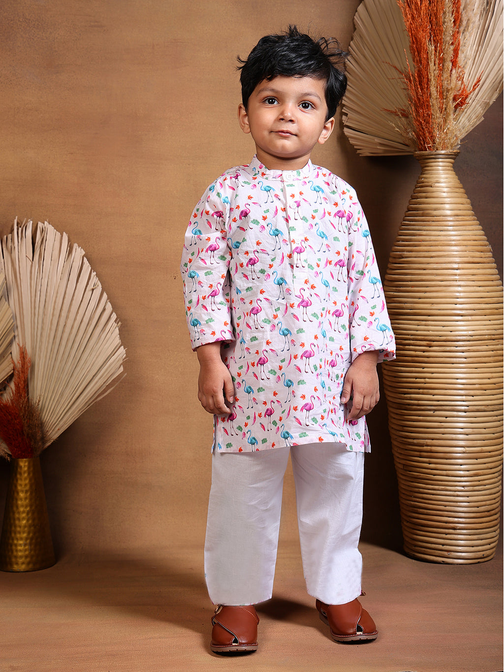 Pajama set for boys and girls - Flamingo - Joeycare
