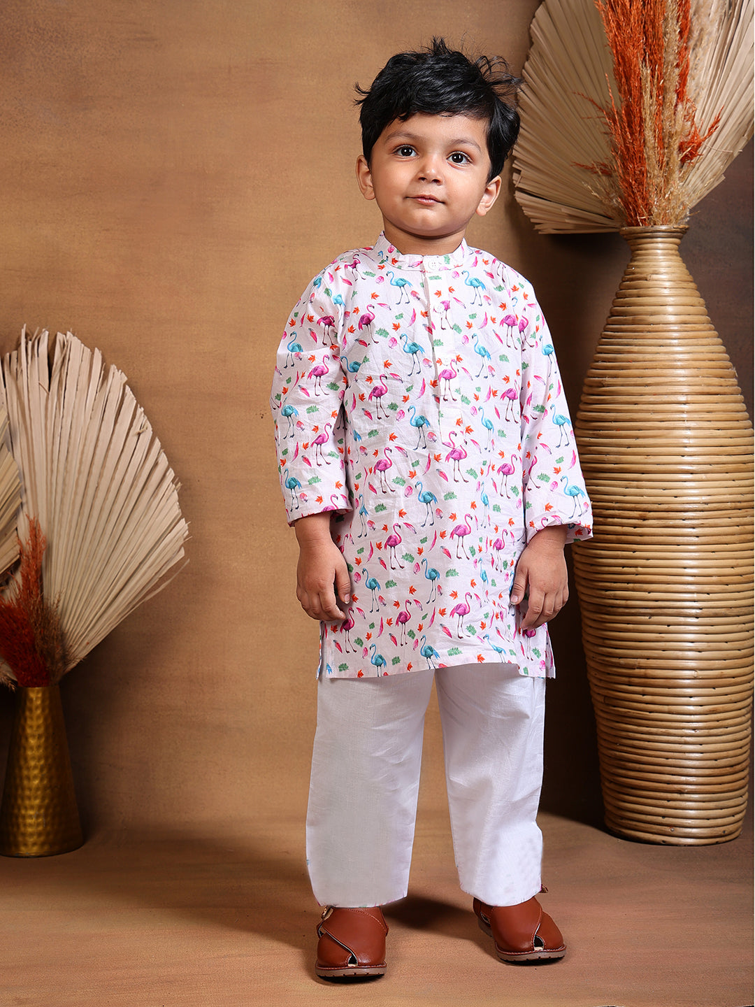 Pajama set for boys and girls - Flamingo - Joeycare