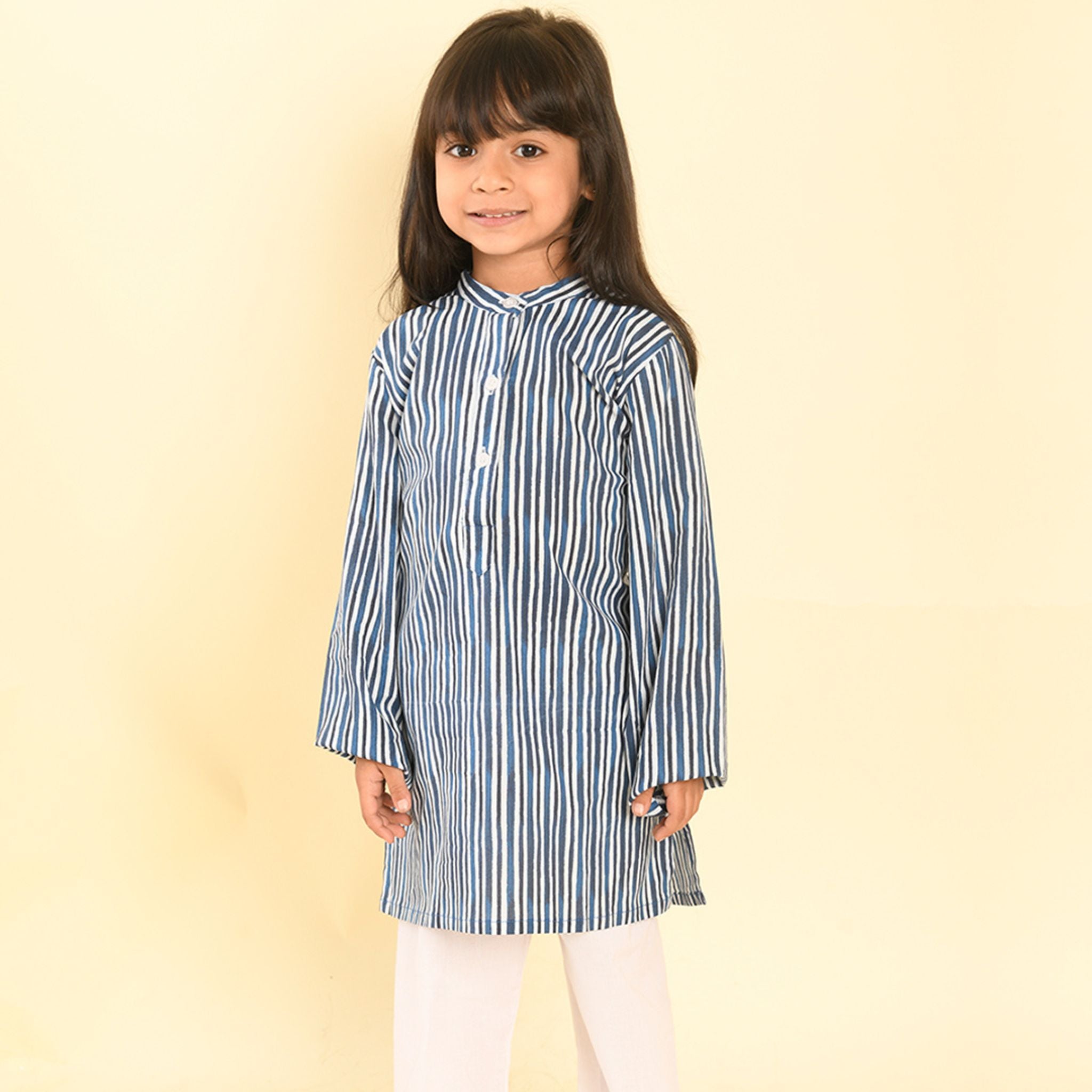 Pajama set for boys and girls - Indigo Stripes Joeycare