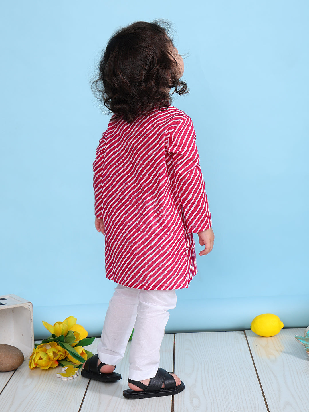 Pajama set for boys and girls - Pink Leheriya Joeycare