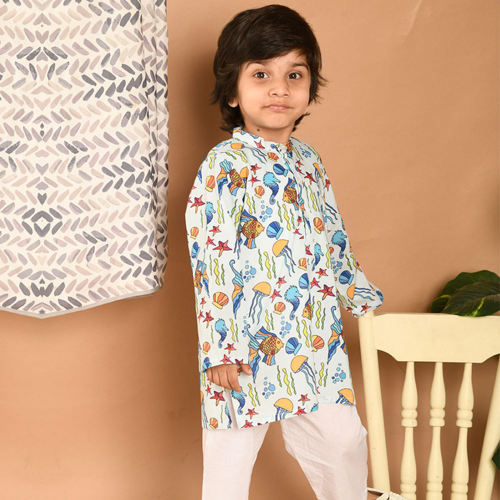 Pajama set for boys and girls - Sea Creatures Joeycare