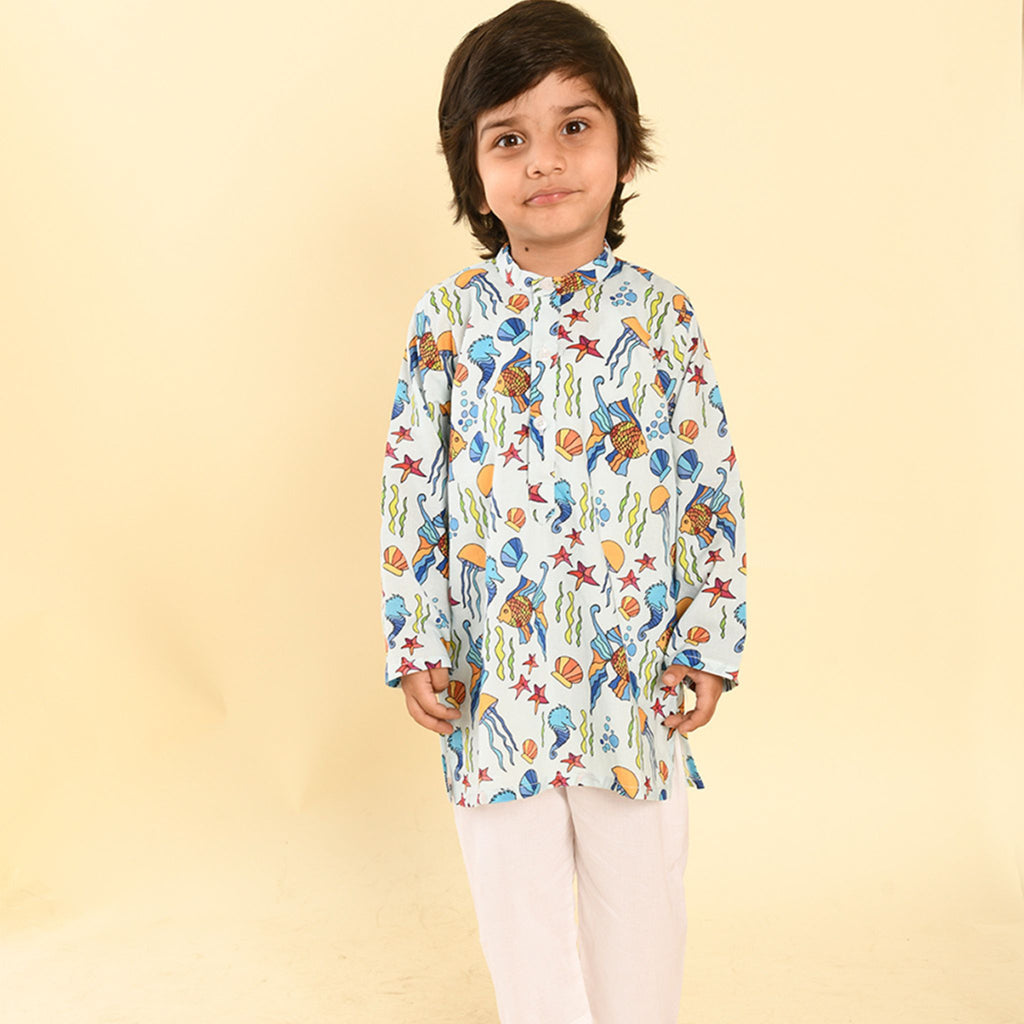 Pajama set for boys and girls - Sea Creatures Joeycare