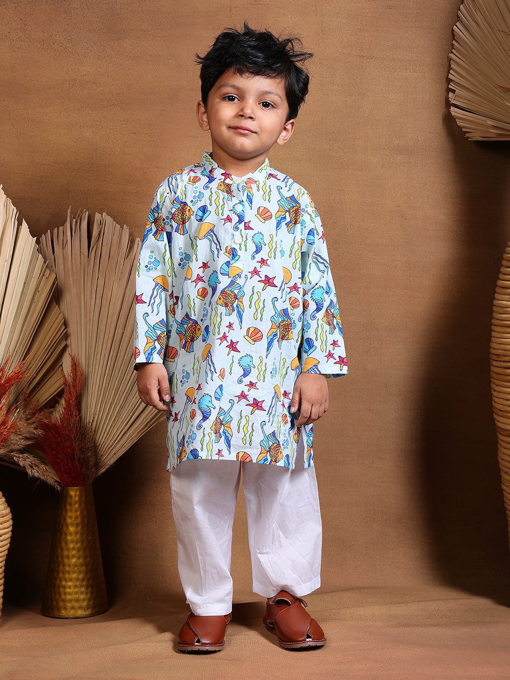 Pajama set for boys and girls - Sea Creatures Joeycare