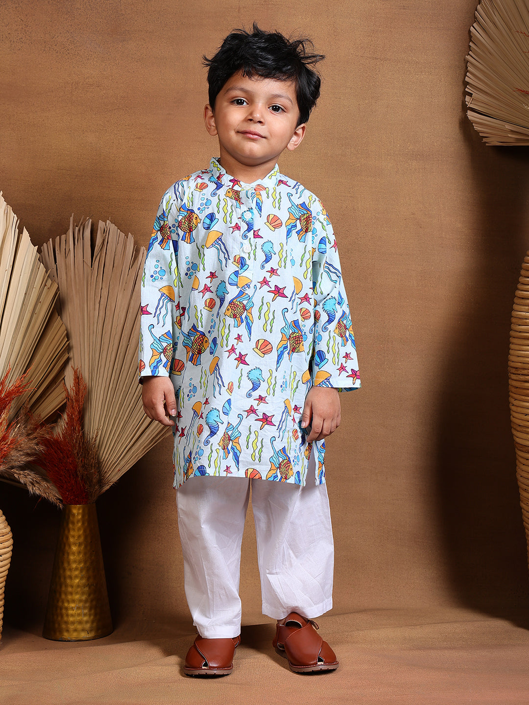 Pajama set for boys and girls - Sea Creatures Joeycare