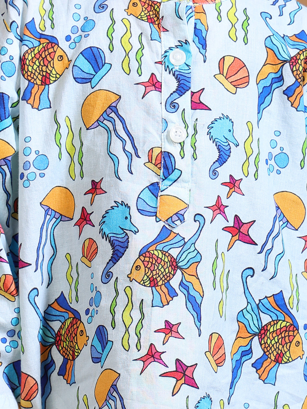 Pajama set for boys and girls - Sea Creatures Joeycare