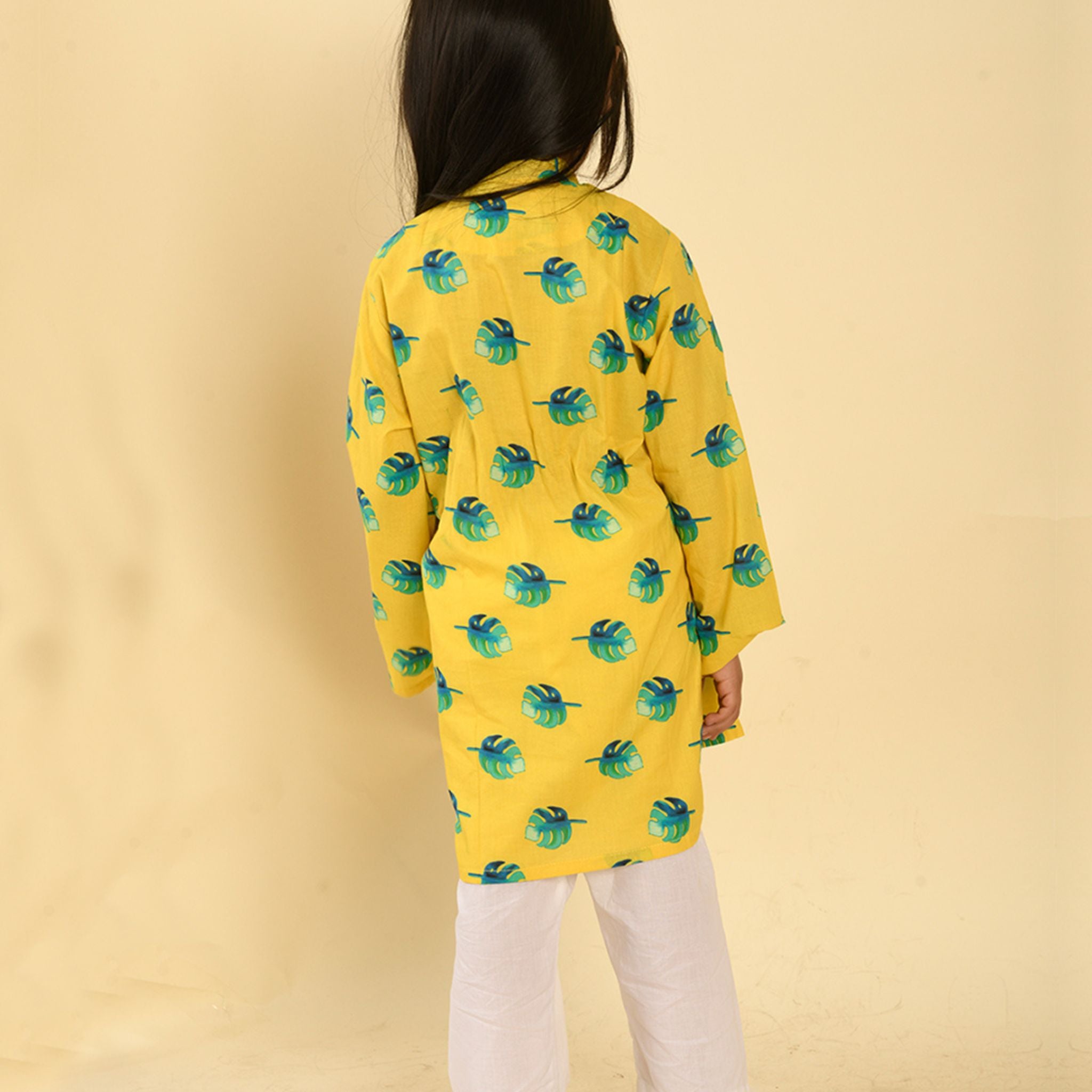 Pajama set for boys and girls - Yellow Leaf Joeycare