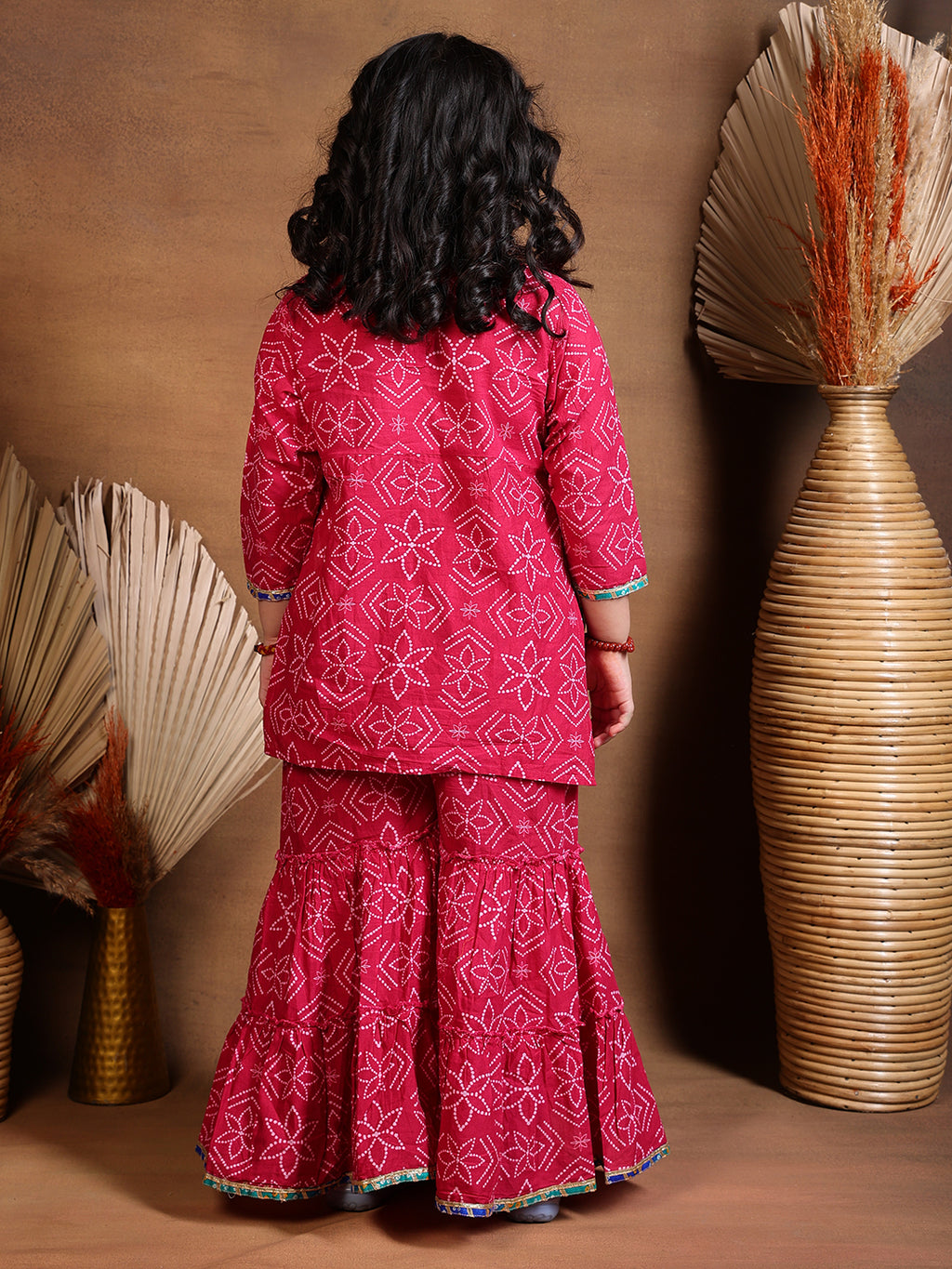 Sharara set – Pink Bandhej