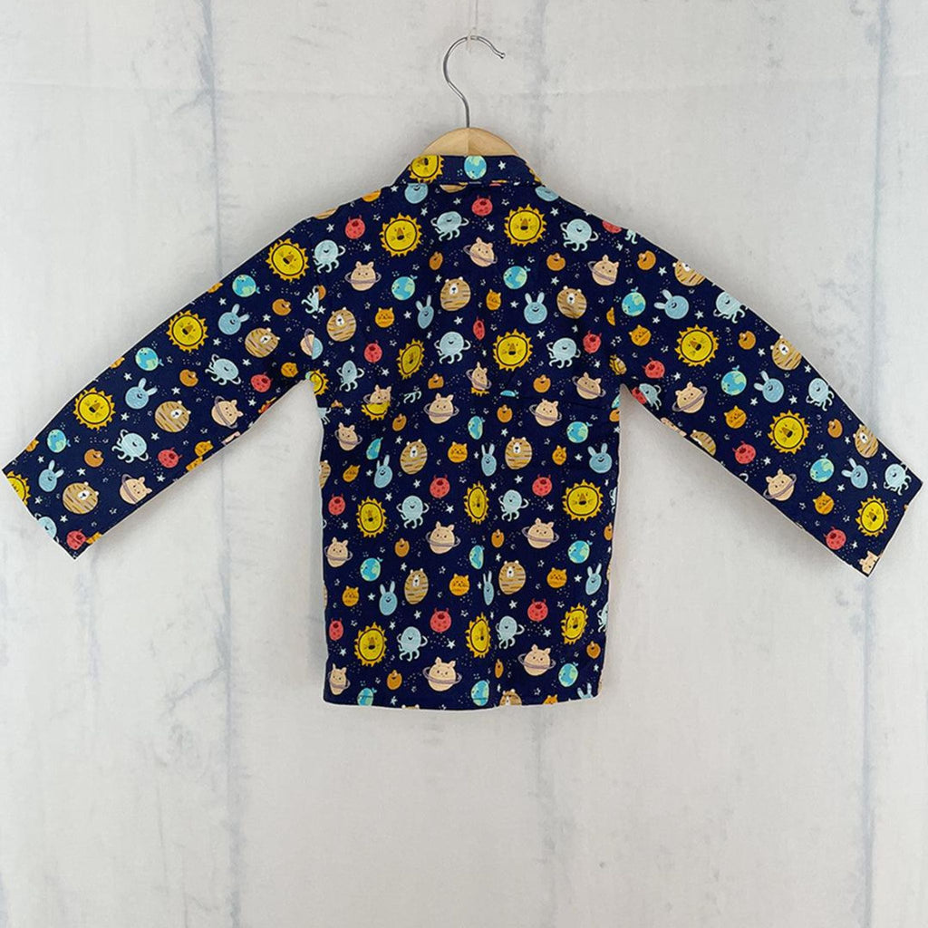 Pleated Nightwear - Solar system Joeycare