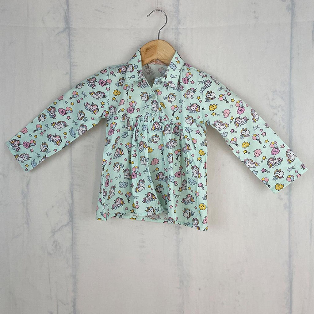 Pleated Nightwear - Unicorn print Joeycare 