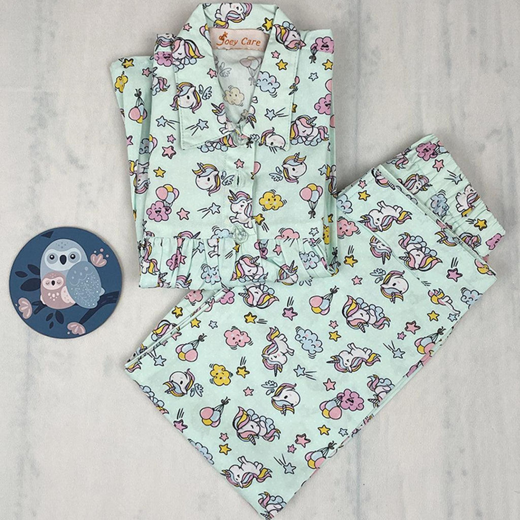 Pleated Nightwear - Unicorn print Joeycare 